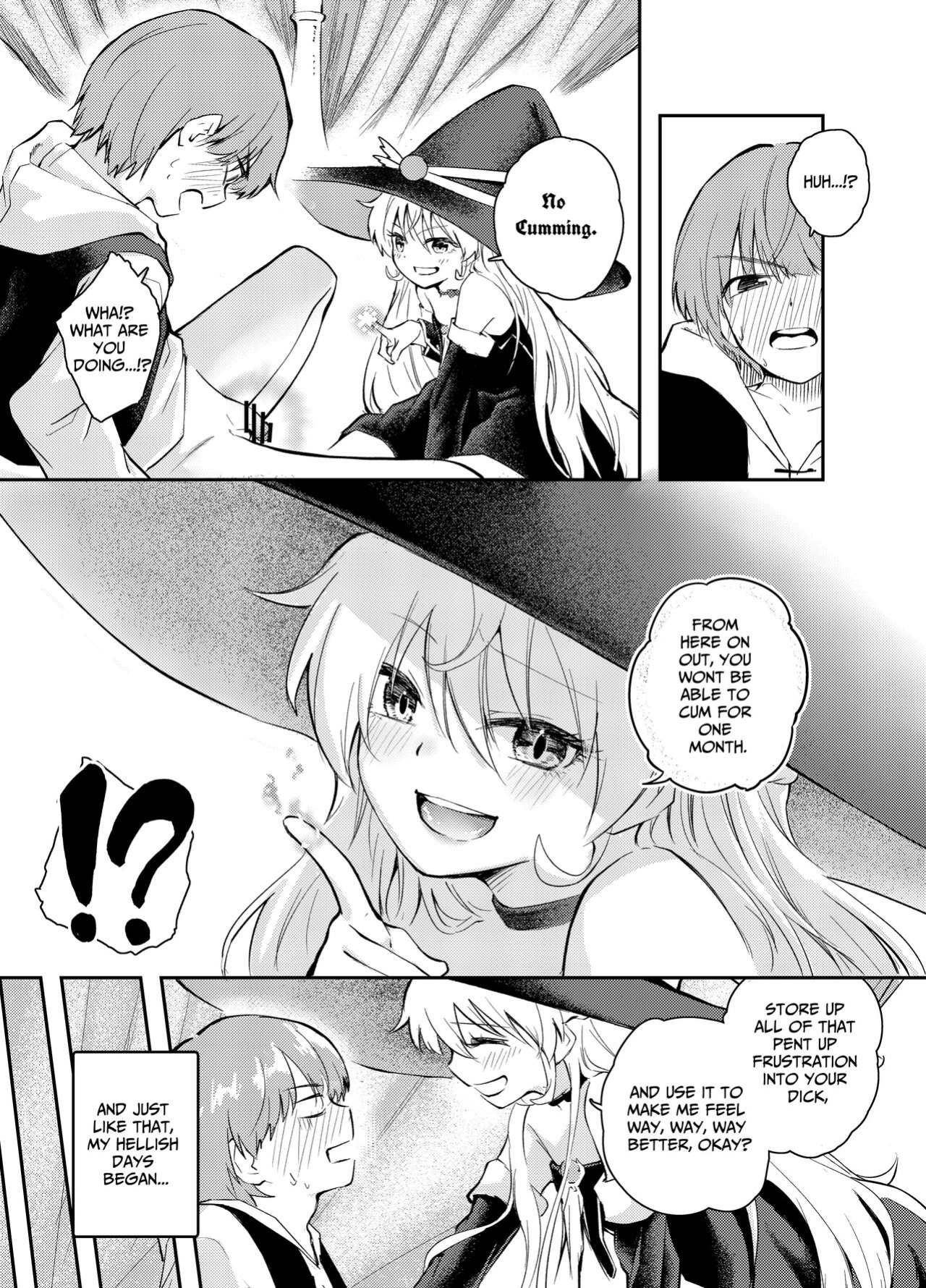 [Hatsuyasumi] Wagamama Majo to Shasei Kinshi Seikatsu | Ejaculation Prohibition Life With A Selfish Witch [Benri]