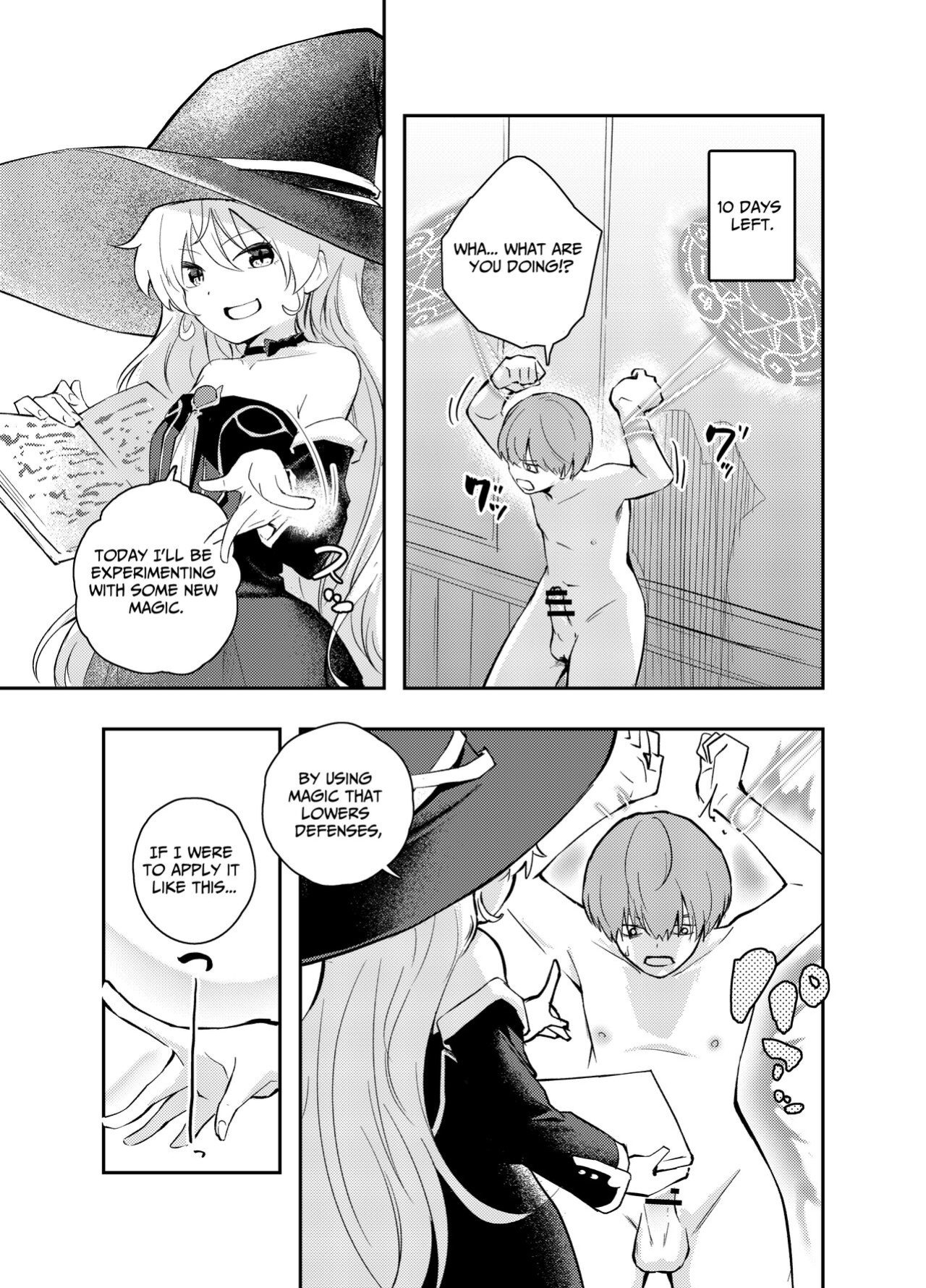 [Hatsuyasumi] Wagamama Majo to Shasei Kinshi Seikatsu | Ejaculation Prohibition Life With A Selfish Witch [Benri]