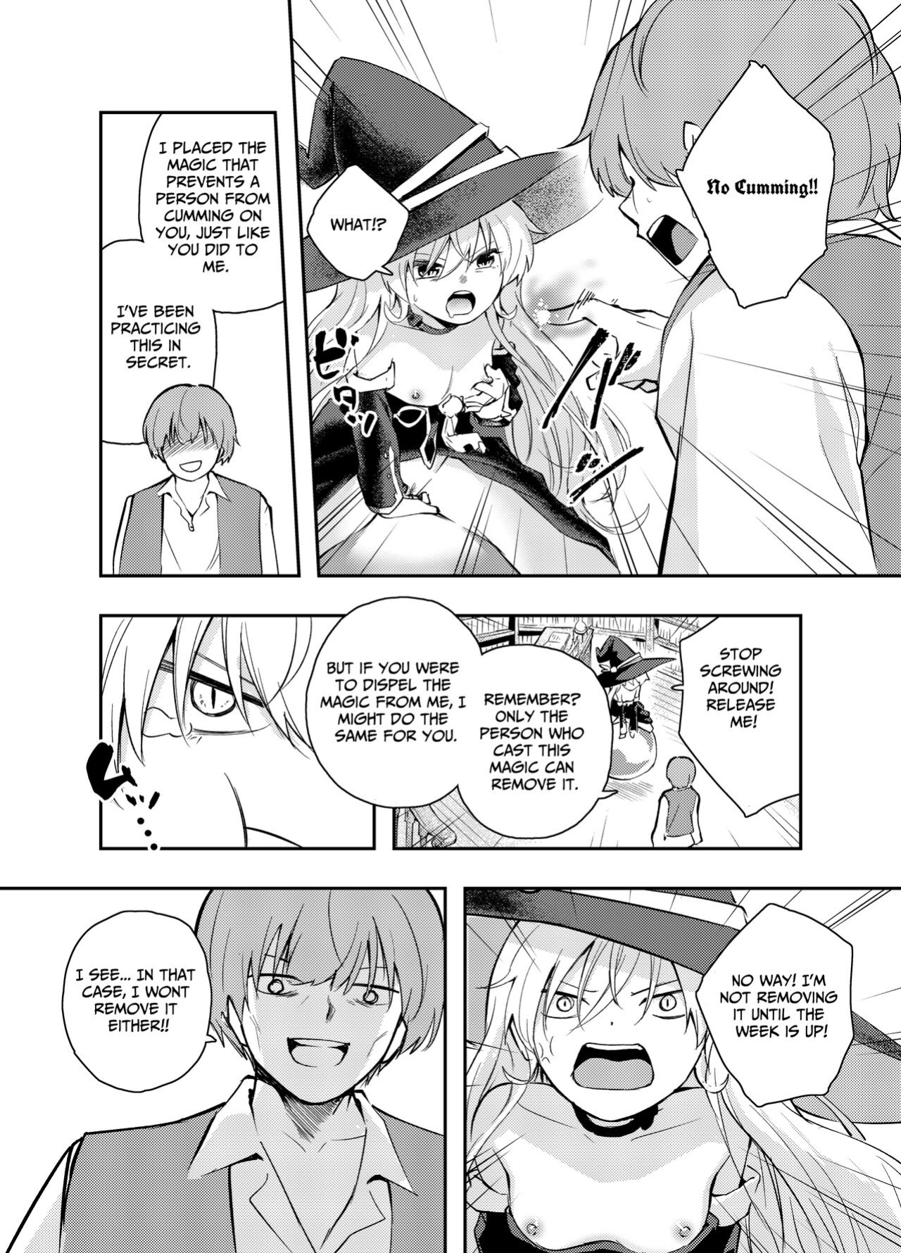 [Hatsuyasumi] Wagamama Majo to Shasei Kinshi Seikatsu | Ejaculation Prohibition Life With A Selfish Witch [Benri]