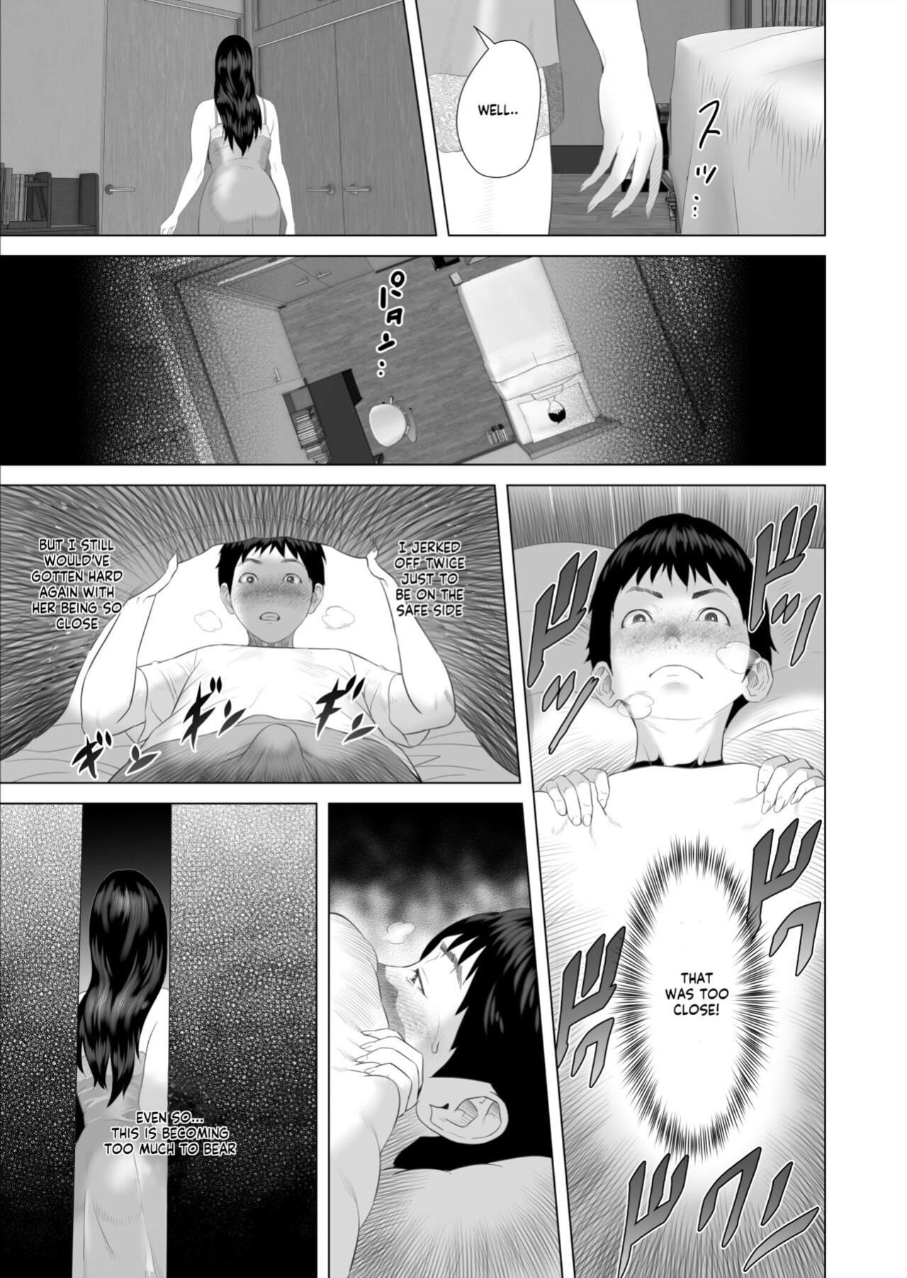[Hyo-dou (Hyji)] Kinjo Yuuwaku Boku ga Okaa-san to Konna Koto ni Nacchau Hanashi 7 ~Kinjoku Hen~| How I Came To Be This Way With My Mother 7 - Withdrawal Volume [innyinny]