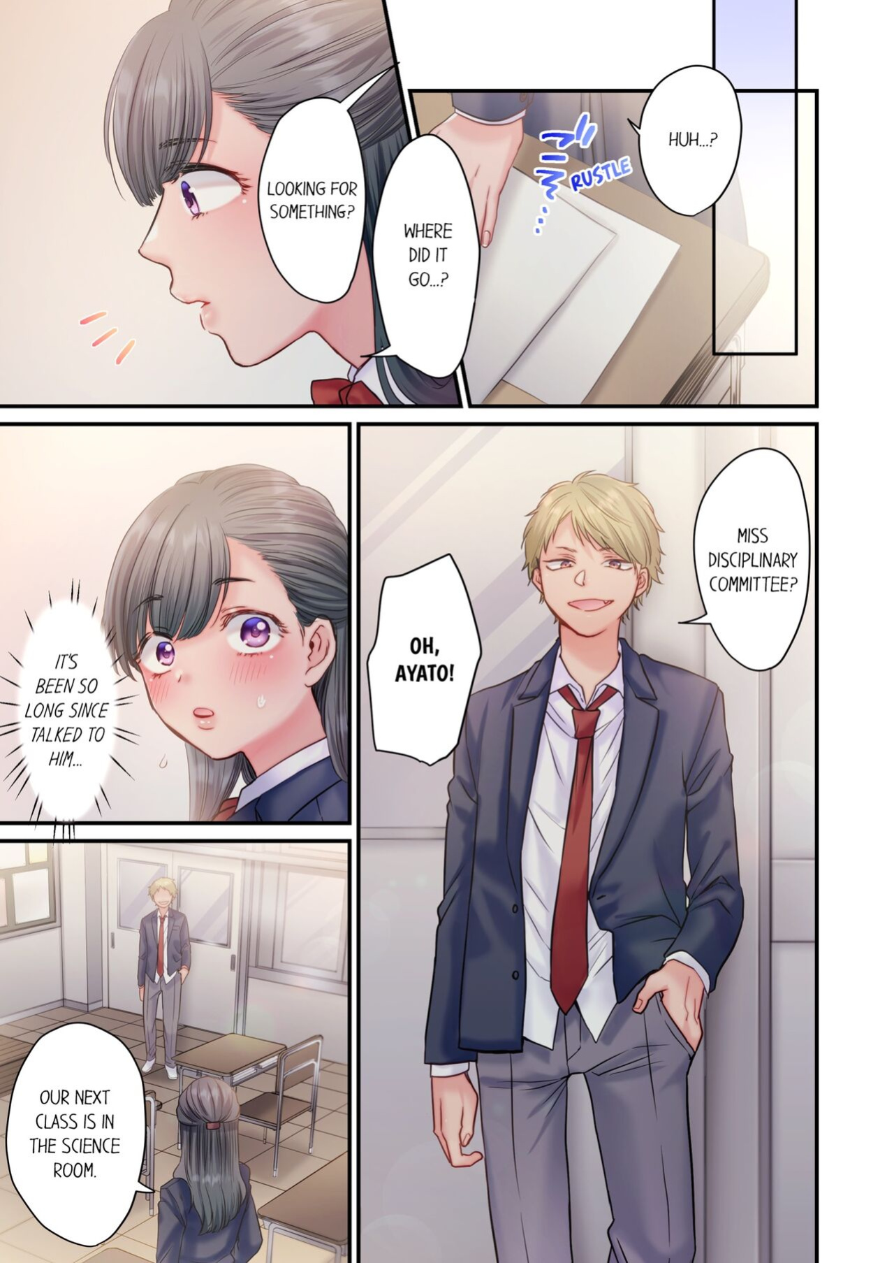[Izumi Uni] Skirt no Naka, Netorare-chuu. ~ Fuuki Iin wa Furyou ni Zettai Fukujuu desu 1 | NTR Underneath Her Skirt 1