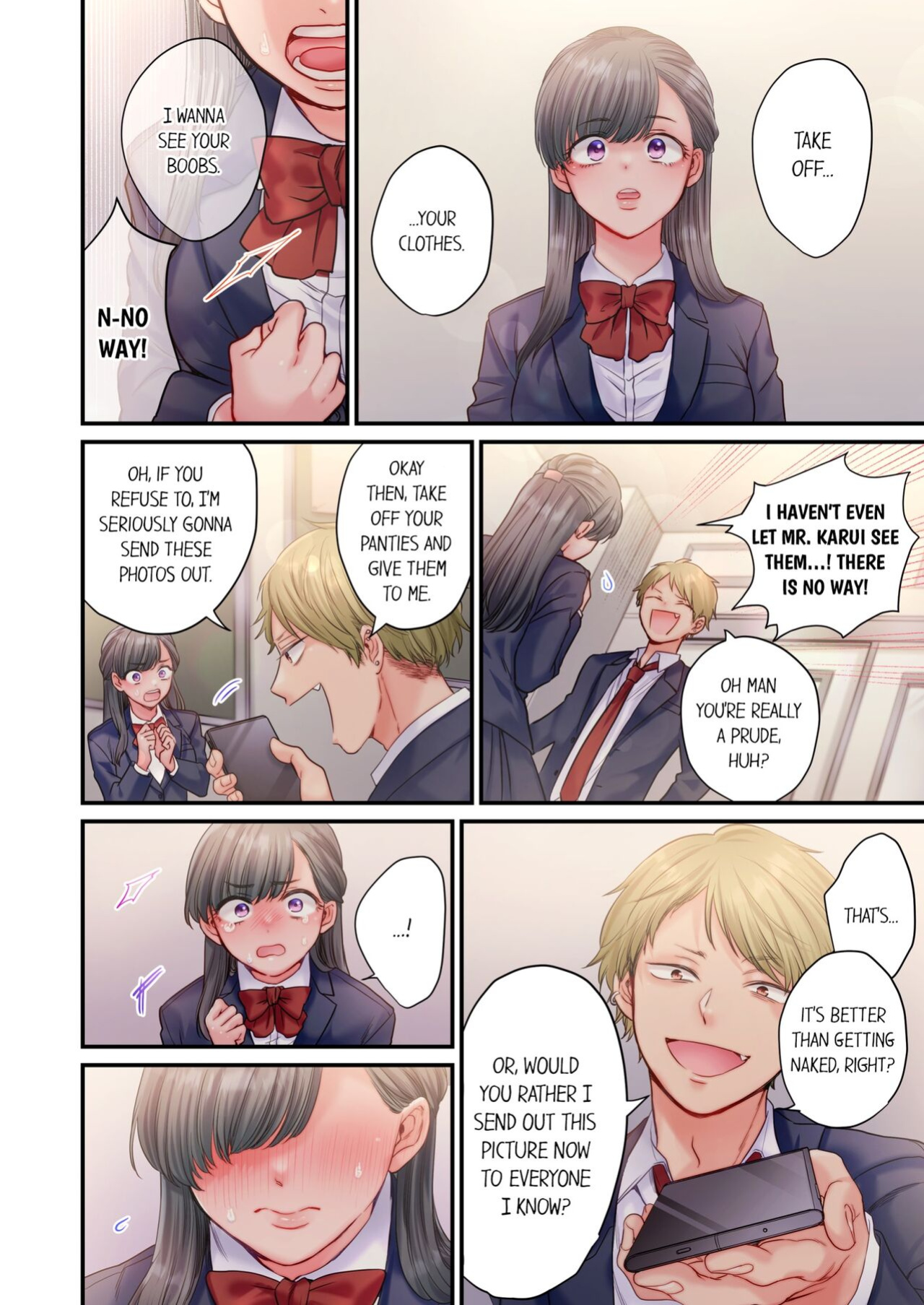 [Izumi Uni] Skirt no Naka, Netorare-chuu. ~ Fuuki Iin wa Furyou ni Zettai Fukujuu desu 1 | NTR Underneath Her Skirt 1