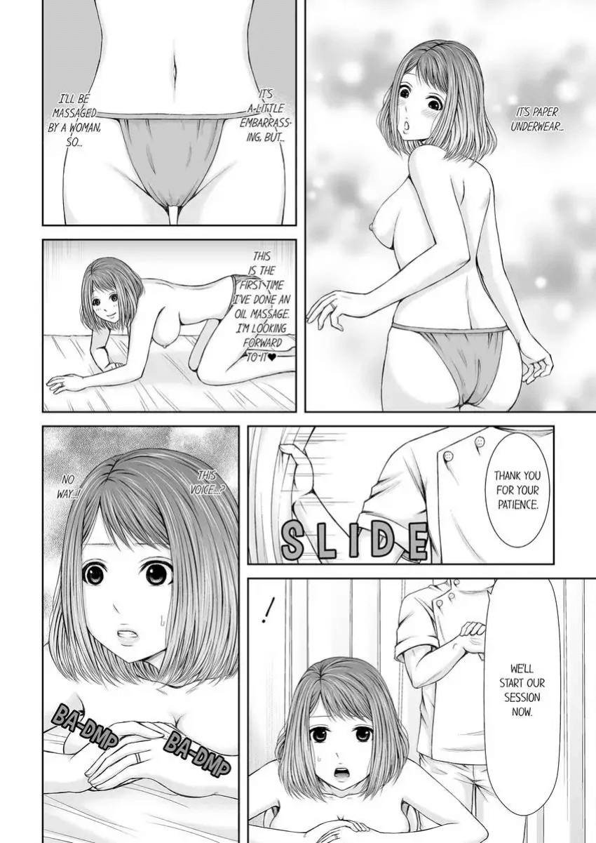 [Icelatte] Seitraishi ni Jirasare Tsuzuketa Tsuma ~Otto ni wa Ienai Nureiki Massage 1-6 | A Wife who Gets Teased Continually by a Masseur ー A Massage that Makes Me Cum Behind My Husband’s Back 1-6