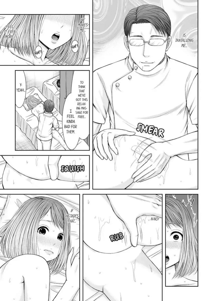 [Icelatte] Seitraishi ni Jirasare Tsuzuketa Tsuma ~Otto ni wa Ienai Nureiki Massage 1-6 | A Wife who Gets Teased Continually by a Masseur ー A Massage that Makes Me Cum Behind My Husband’s Back 1-6