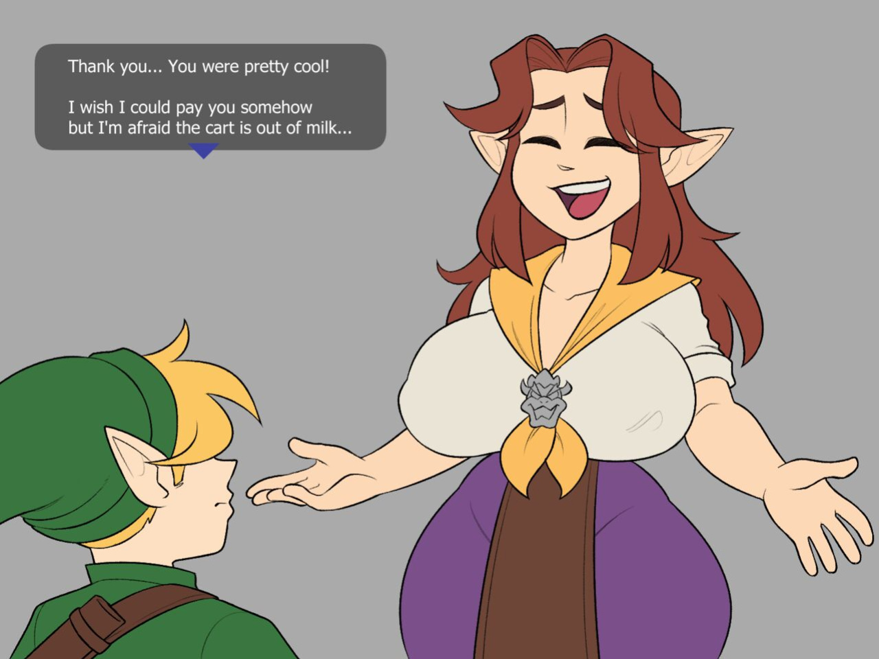 [A-Gal] Cremia x Link & Mushroom Toppin (The Legend of Zelda)