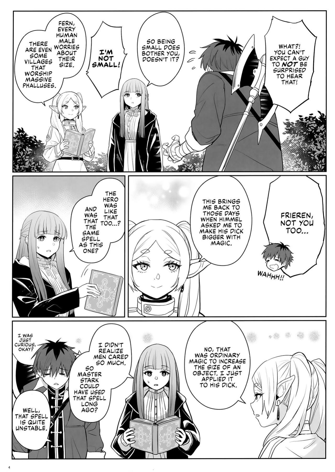 [COMEX (Zhen Lu)] Chinchin ga Ookiku Naru Mahou | Penis Enlargement Magic (Sousou no Frieren) [Fap It Scans]