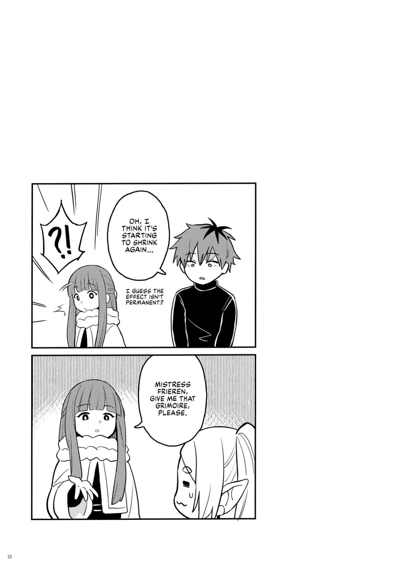 [COMEX (Zhen Lu)] Chinchin ga Ookiku Naru Mahou | Penis Enlargement Magic (Sousou no Frieren) [Fap It Scans]