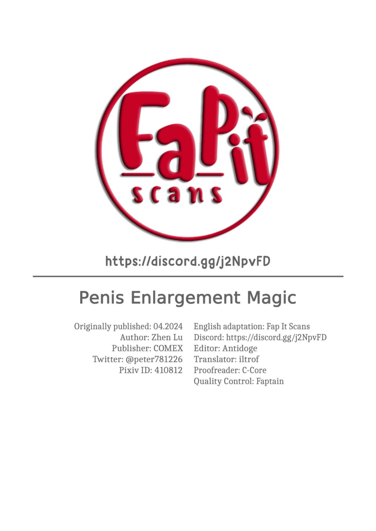 [COMEX (Zhen Lu)] Chinchin ga Ookiku Naru Mahou | Penis Enlargement Magic (Sousou no Frieren) [Fap It Scans]