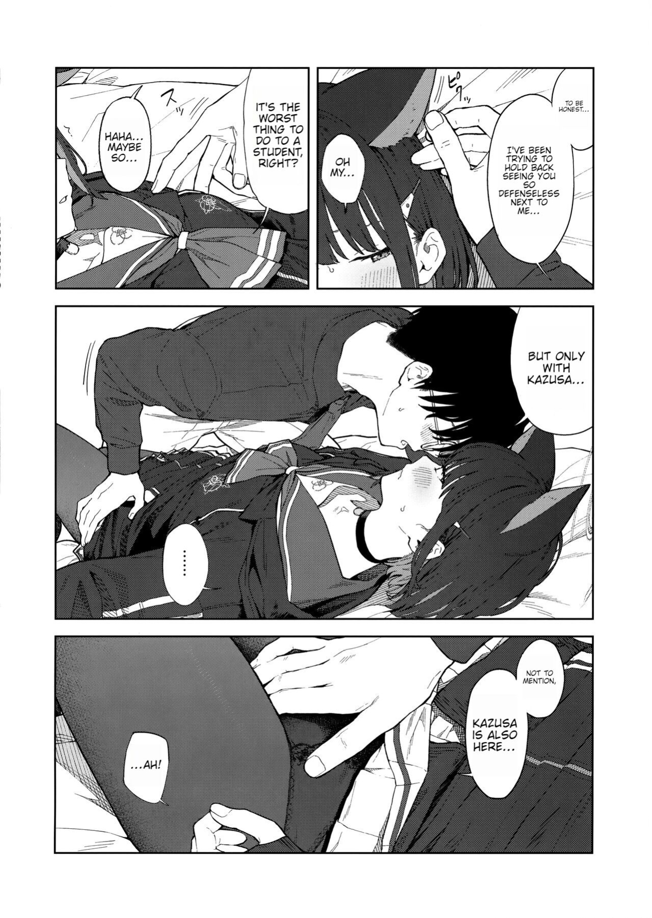 (C103) [Titano-makhia (Mikaduchi)] Sensei, Doushite Watashi nano...? (Blue Archive)