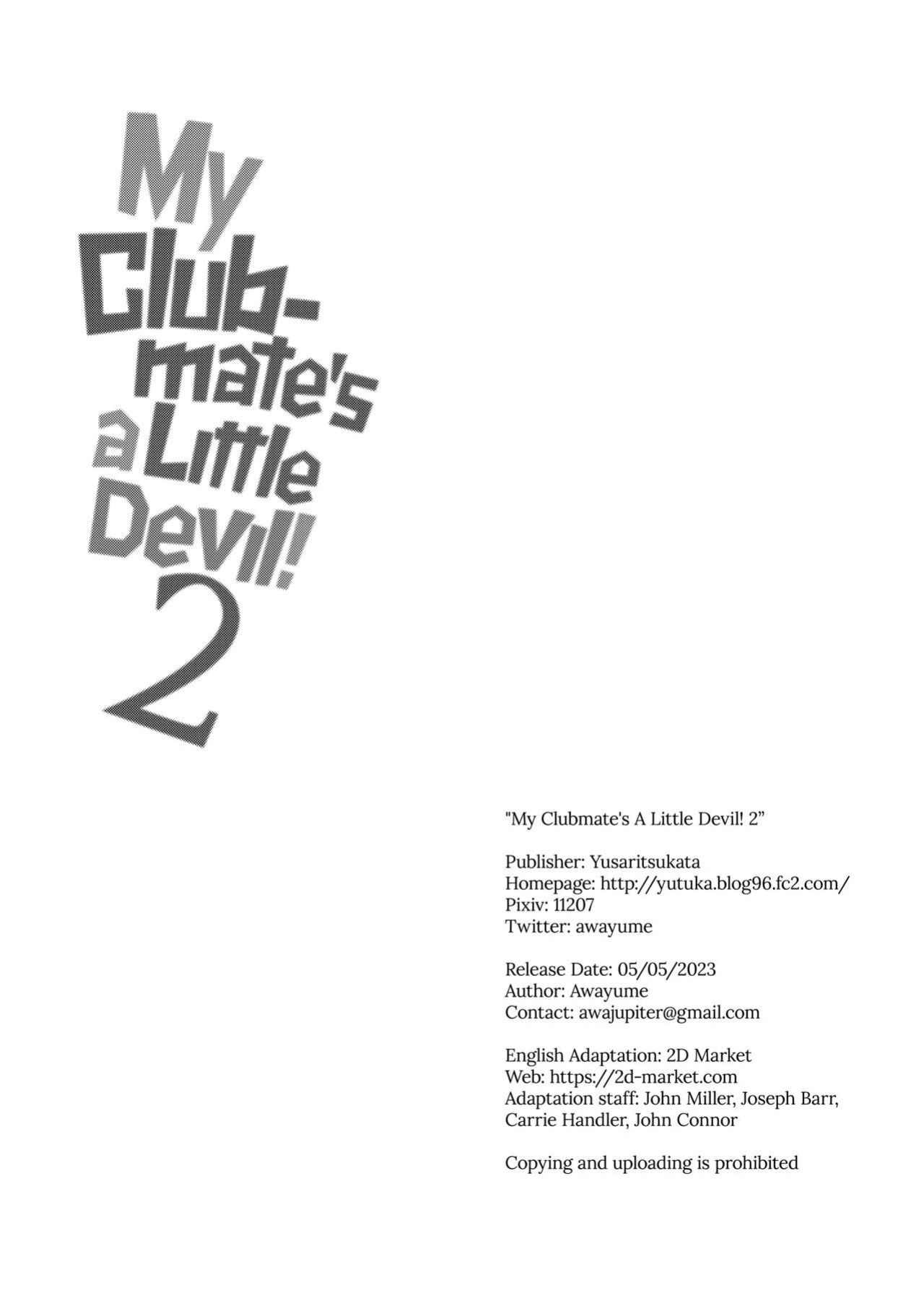 [Yusaritsukata (Awayume)] Kouhai wa Koakumama!? 2 | My Clubmate's a Little Devil! 2
