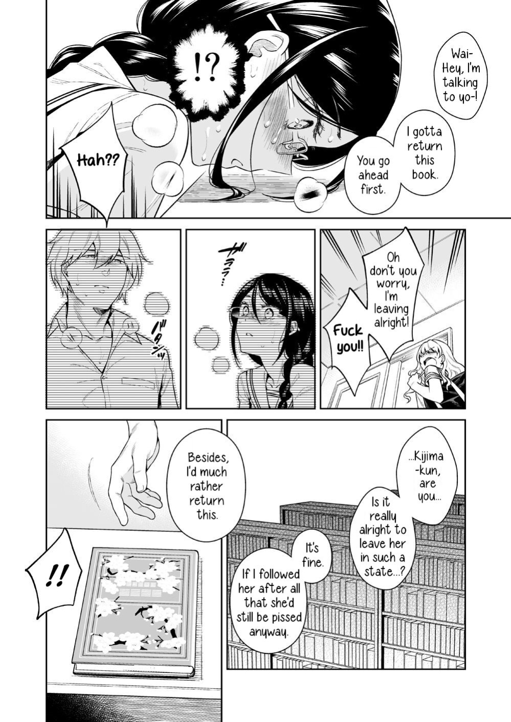 [2JIMUSUBI (Ohno Kanae)] Toshoshitsu no Kedamono-tachi | The Beasts in the Library