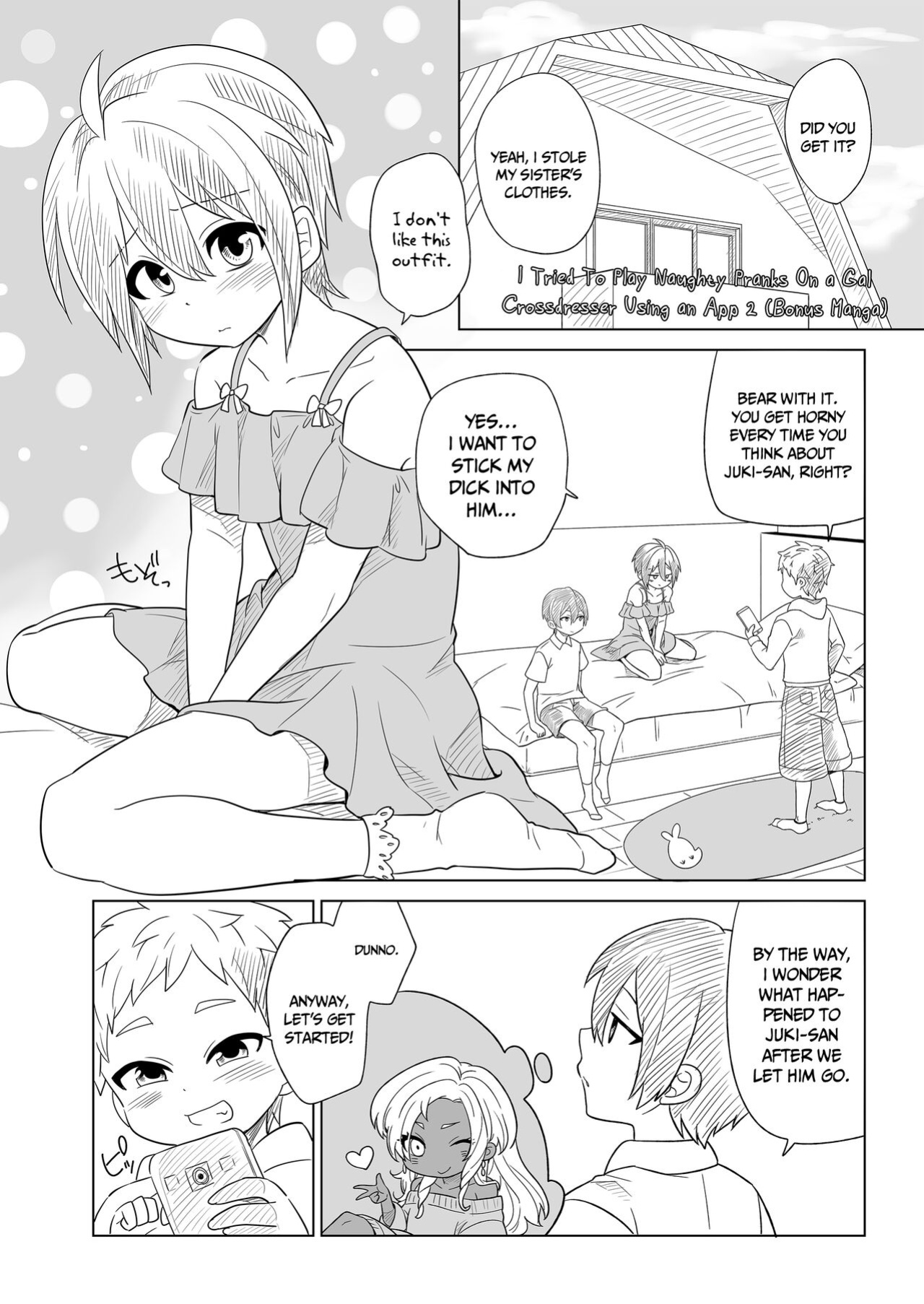 [Nanaten Manten (knsk)] I Tried To Play Naughty Pranks On a Gal Crossdresser Using an App 2