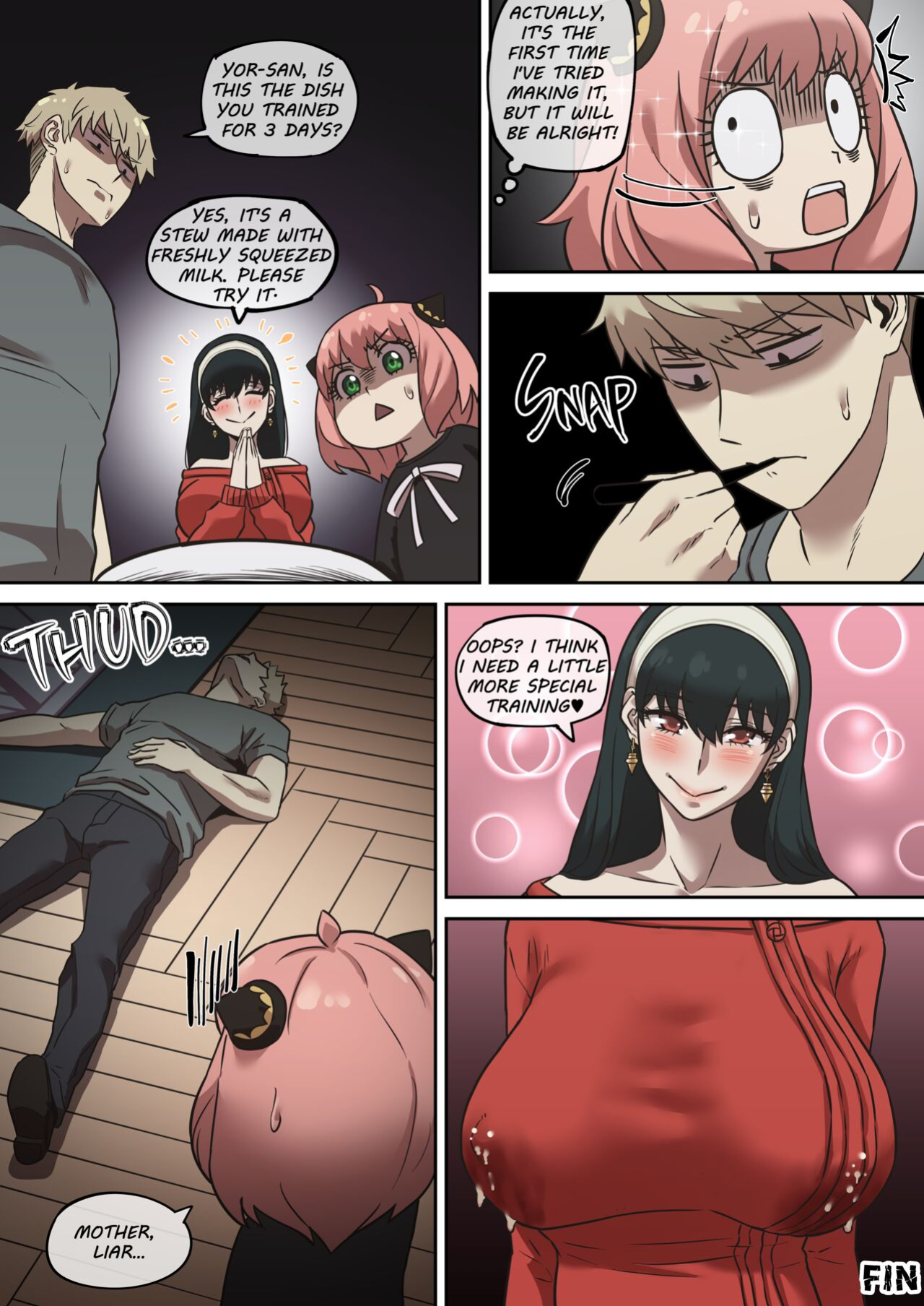 Klein Ryou Kyouyou Nikubenki Nyuugyuu Babaa Yor Forger 2 [Uncensored,English,Color]