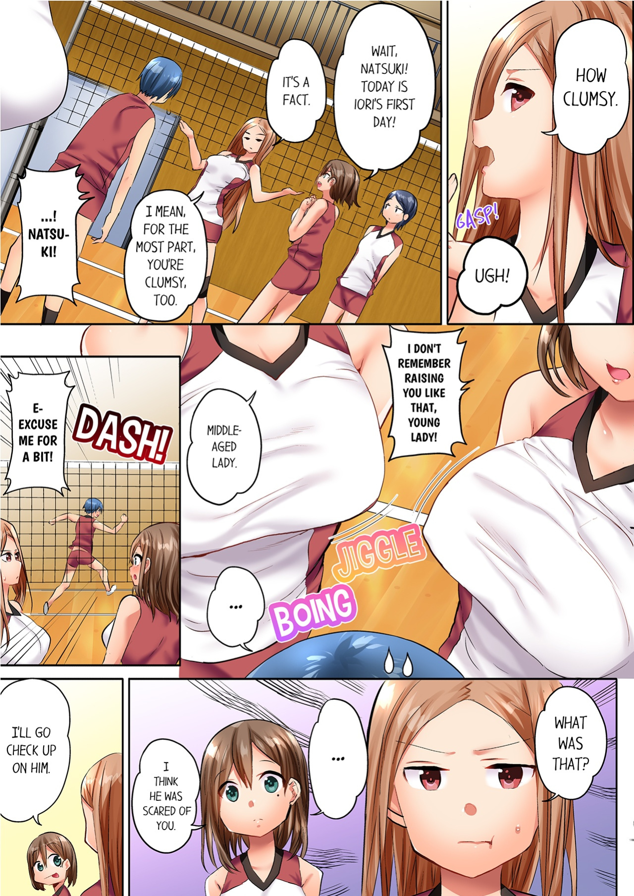 [Kazutaro] Hitozuma Volley-bu no Asedaku SEX ~Shower Abinagara Micchaku Shichau? 1-2 | Married Women's Volleyball Club Sweaty Sex - We're Being Glued Together While Taking A Shower? 1-2