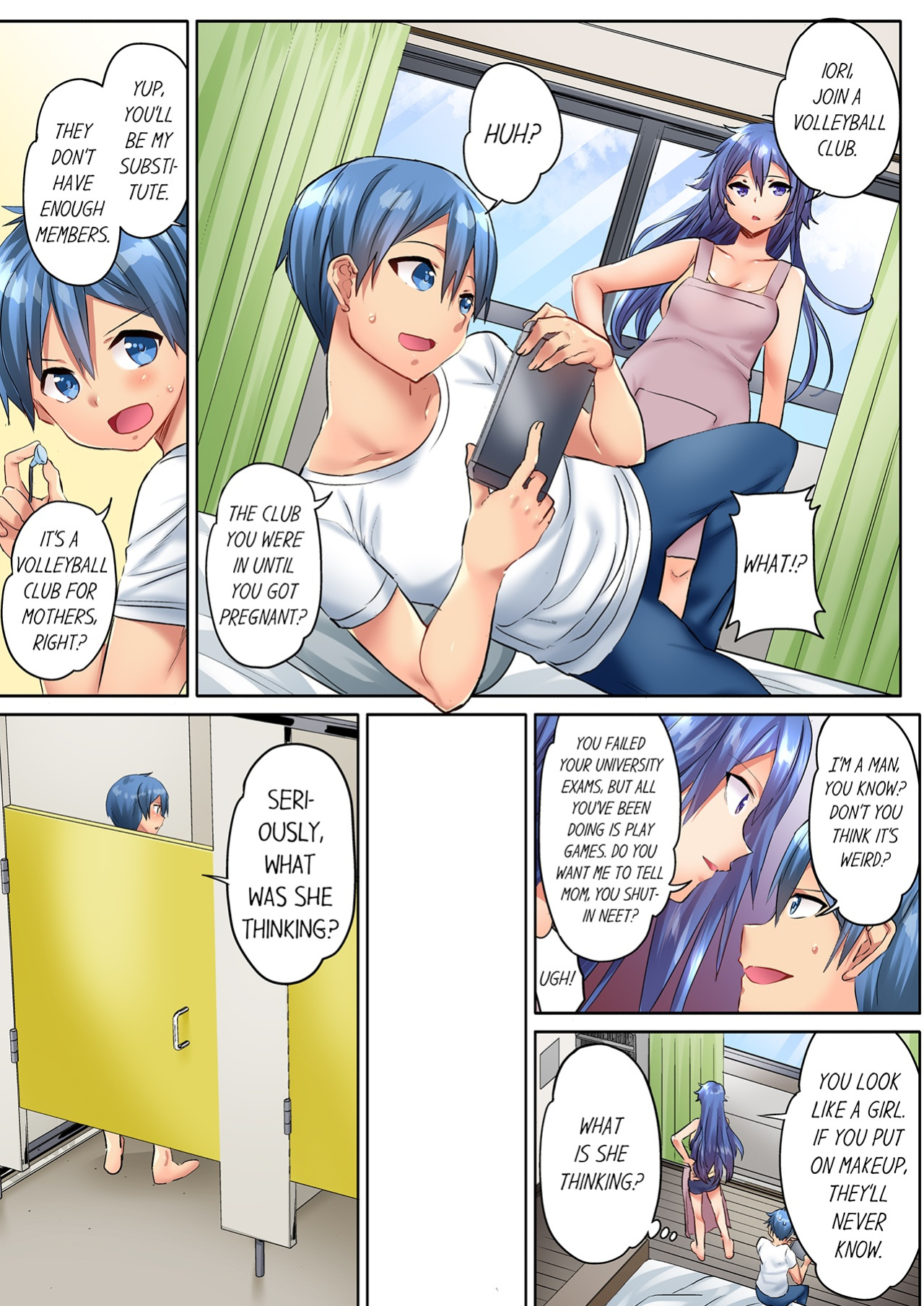 [Kazutaro] Hitozuma Volley-bu no Asedaku SEX ~Shower Abinagara Micchaku Shichau? 1-2 | Married Women's Volleyball Club Sweaty Sex - We're Being Glued Together While Taking A Shower? 1-2