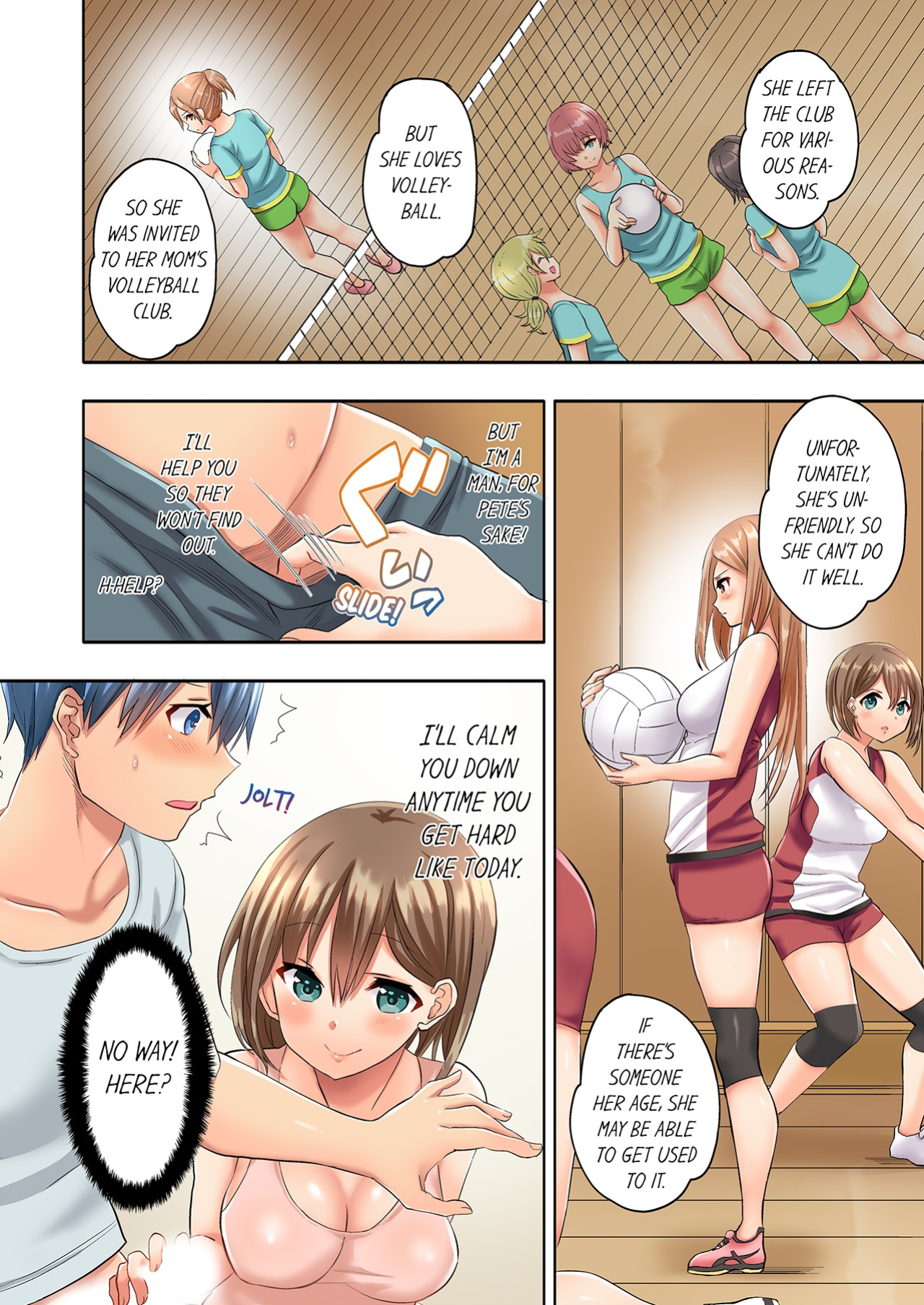 [Kazutaro] Hitozuma Volley-bu no Asedaku SEX ~Shower Abinagara Micchaku Shichau? 1-2 | Married Women's Volleyball Club Sweaty Sex - We're Being Glued Together While Taking A Shower? 1-2