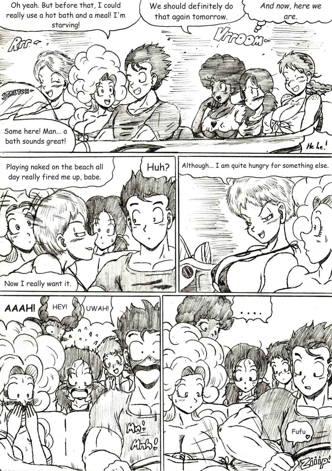 Beach Harem King - Gohan X Harem