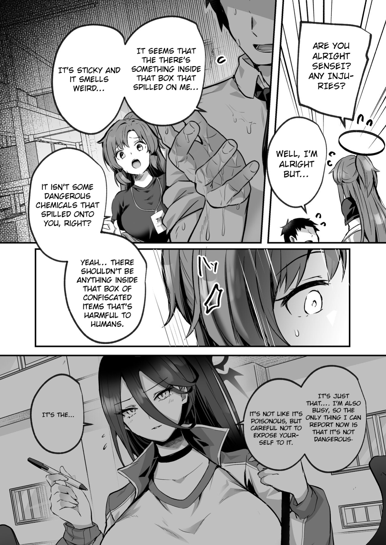 [Kuusou Monochrome (Abi)] A book about being pushed down and having sex by a sexually uncontrollable sensei (Blue Archive)