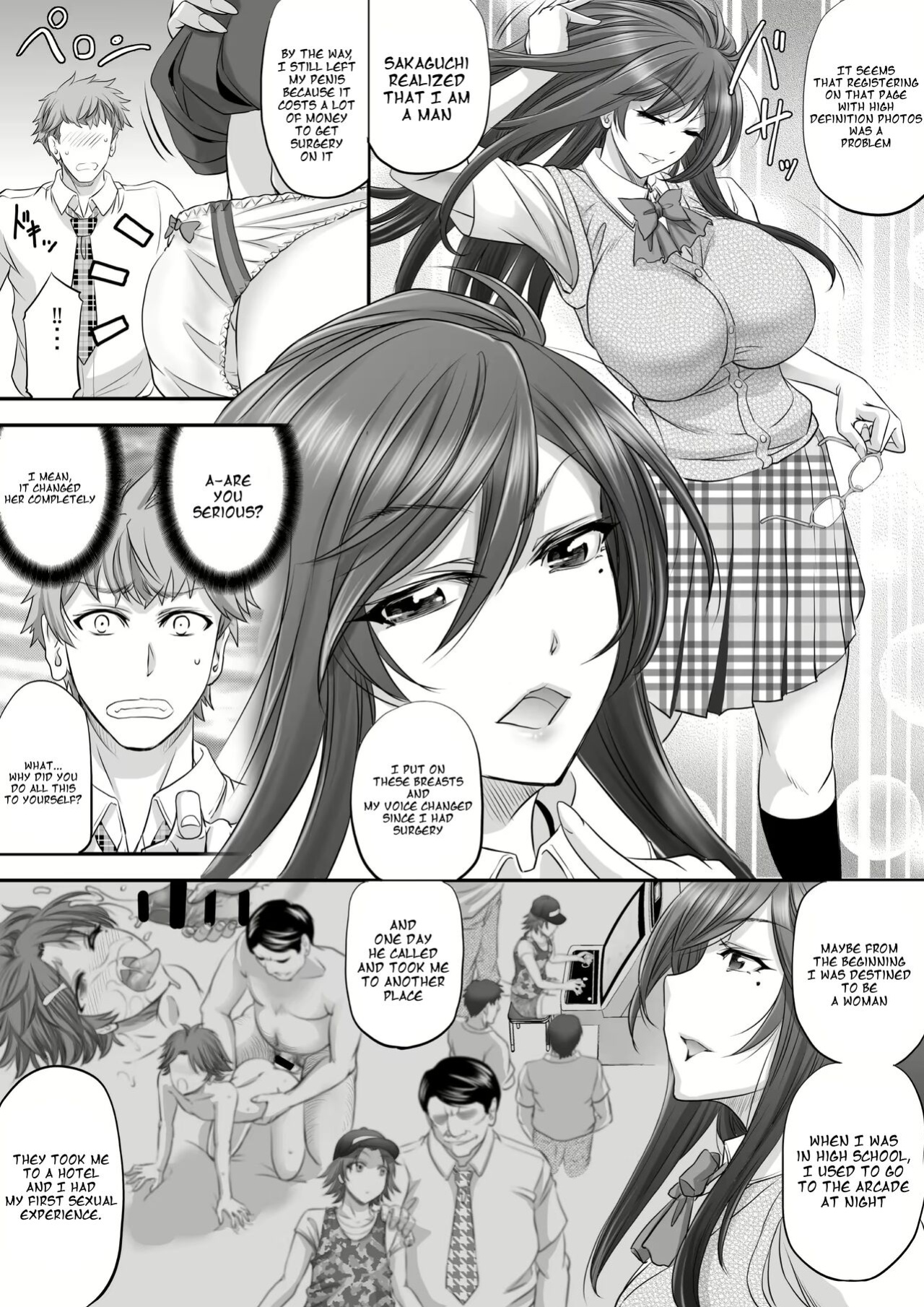 [Monji Koubou (Kikuichi Monji)] Papakatsu Shemale Ga Kanojo Ni Naru Made