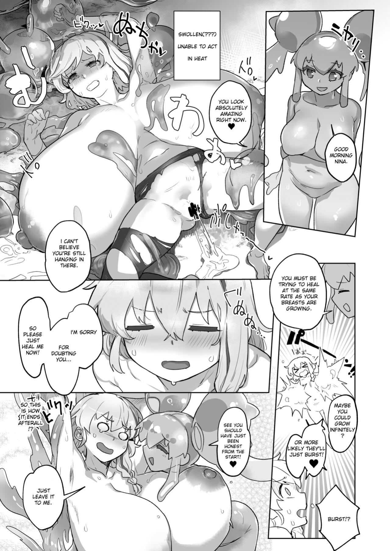 [Slime Yuriverse (Sharia, Aimitsu)] Slime Hunter Nina no Juhon (Fa Zin) Vol.1 | Slime Hunter Nina's Cursed Book (Fanzine) Vol.1