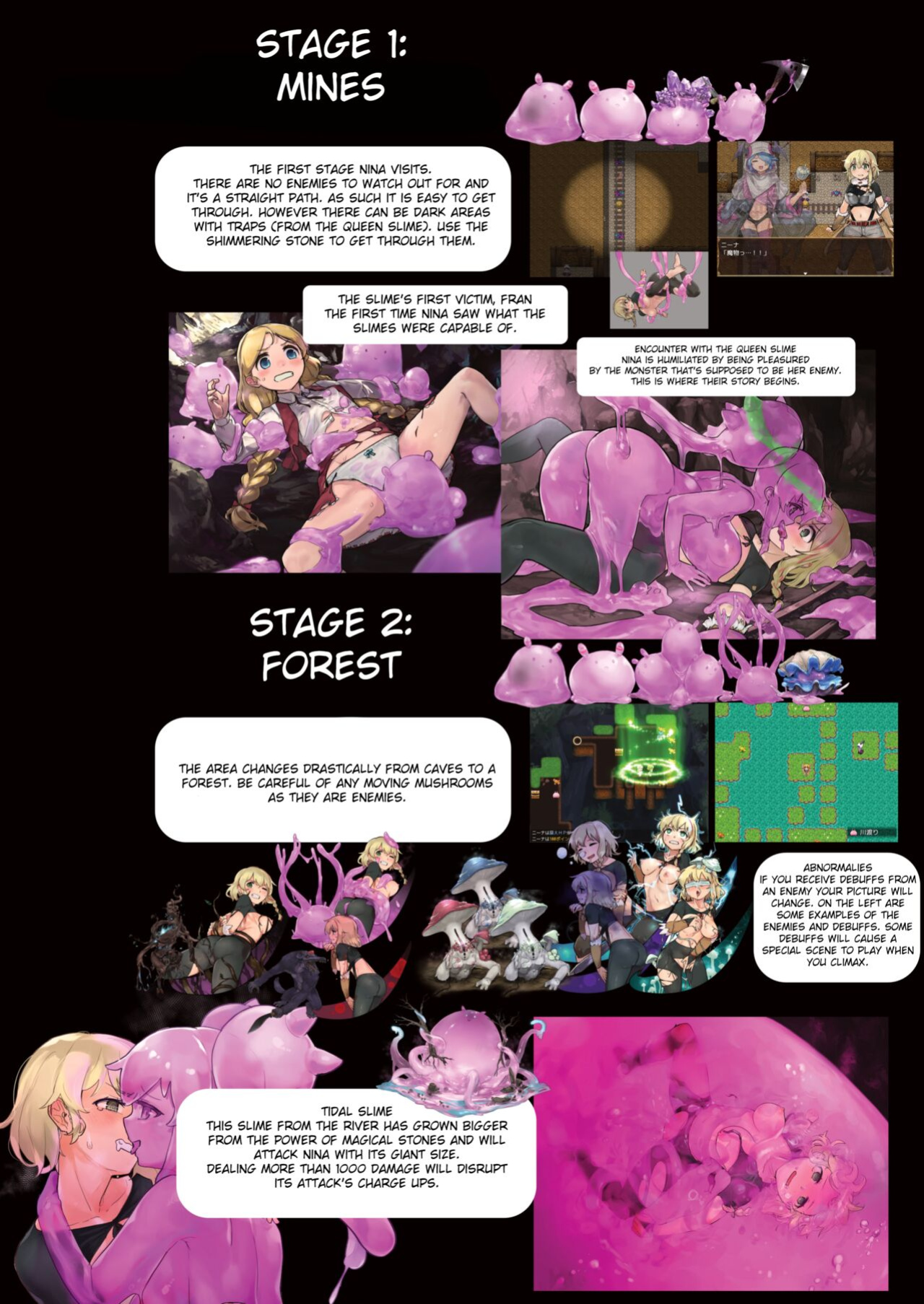 [Slime Yuriverse (Sharia, Aimitsu)] Slime Hunter Nina no Juhon (Fa Zin) Vol.1 | Slime Hunter Nina's Cursed Book (Fanzine) Vol.1
