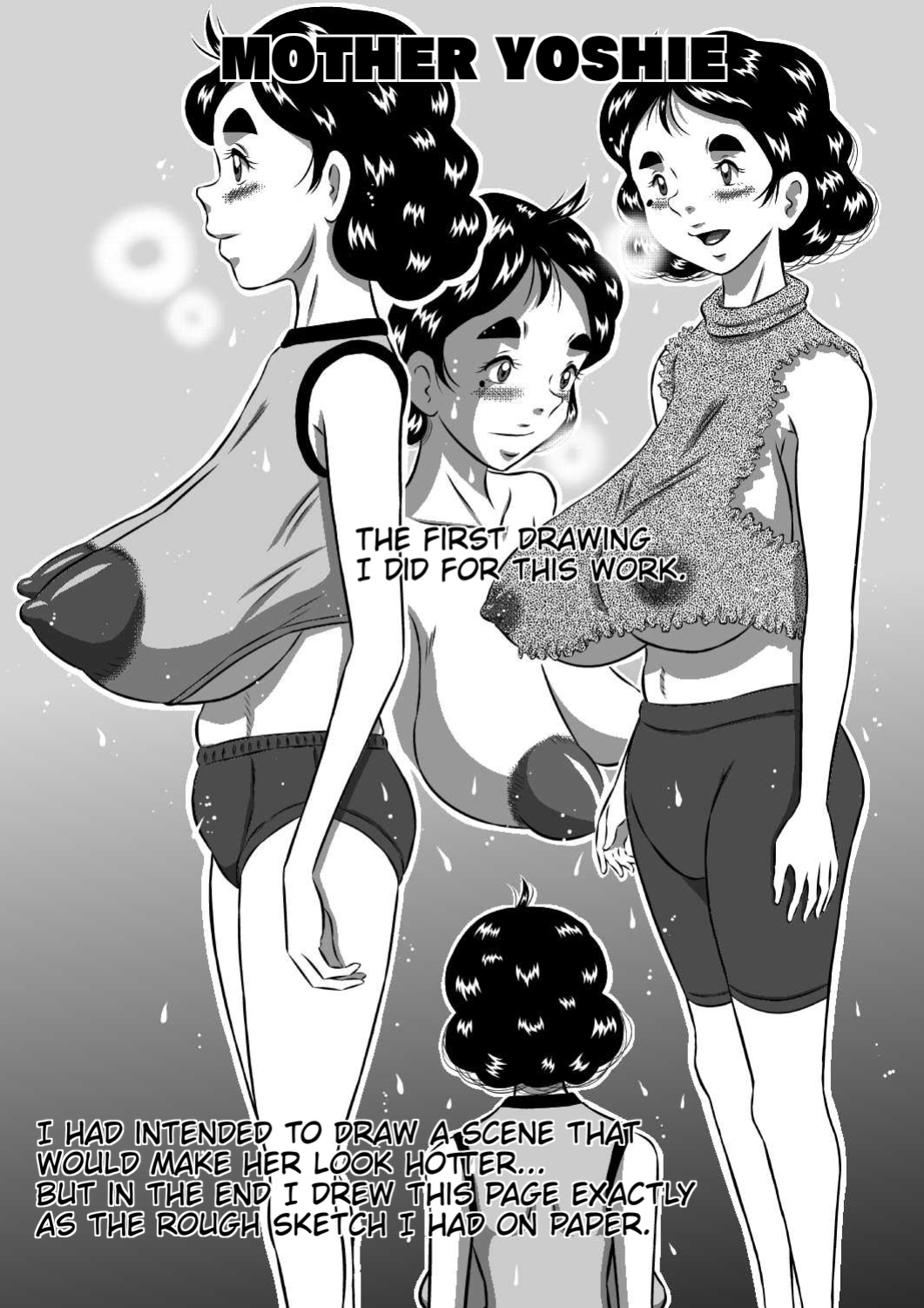 [Milkdou Shoukai (Milk Koubou)] Itoshii Musuko ni Segamarete... Bakunyuu Inbo... Yoshie | My Beloved Son Begged Me