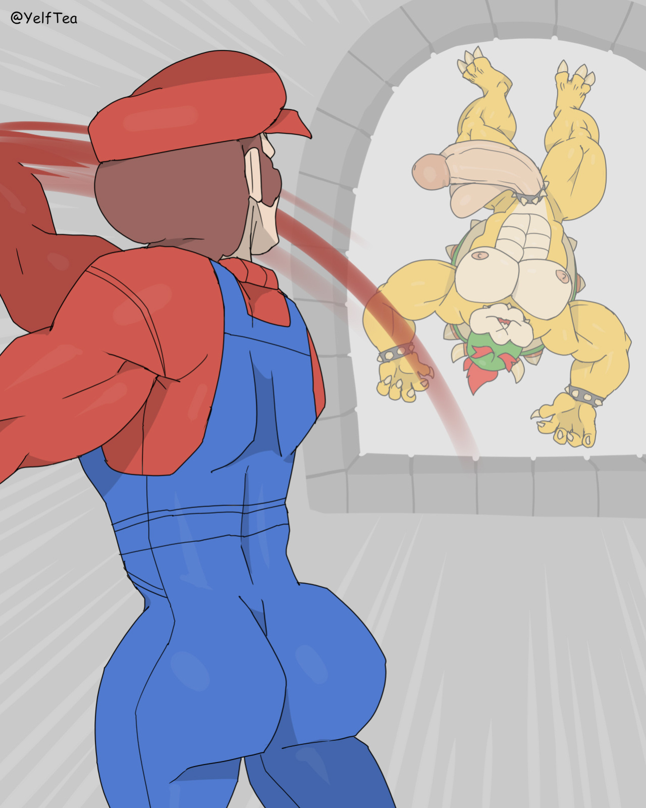 [YelfTea] Peach And Mario (Part 1) (Super Mario Brothers)