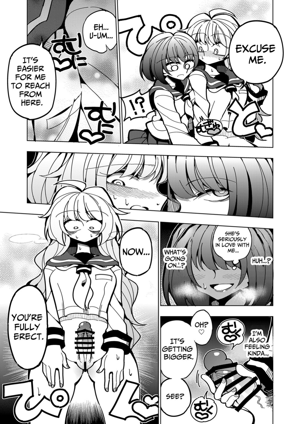 [7 Colored LED (Nekonso)] Shizuku to Shiori If (Zenpen) -5-ka de Oboeru! Futanari Onanie no Susume | Shizuku & Shiori ~It's Up to Me To Service Futanari-modified Senpai!~ [Pink Glass TL]