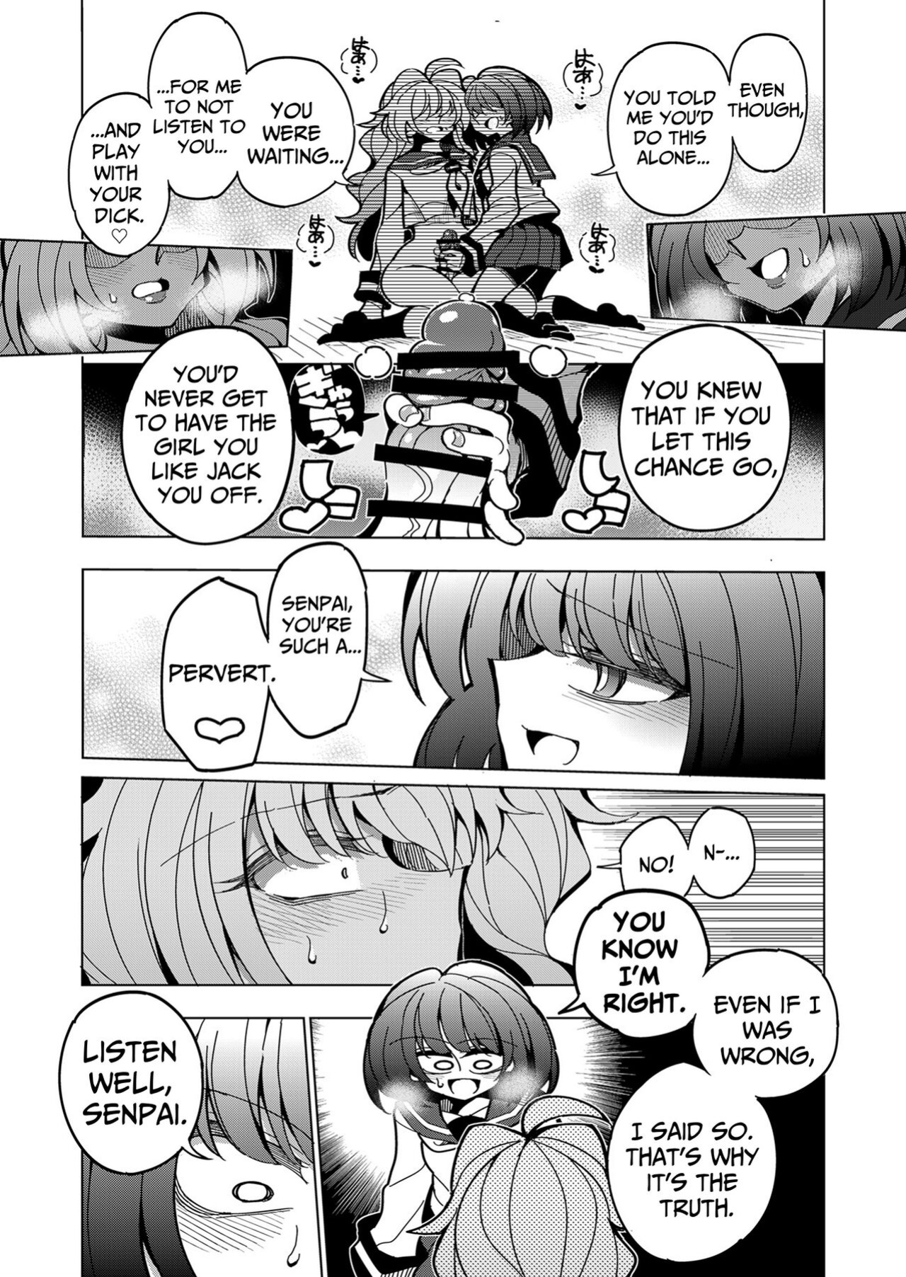 [7 Colored LED (Nekonso)] Shizuku to Shiori If (Zenpen) -5-ka de Oboeru! Futanari Onanie no Susume | Shizuku & Shiori ~It's Up to Me To Service Futanari-modified Senpai!~ [Pink Glass TL]