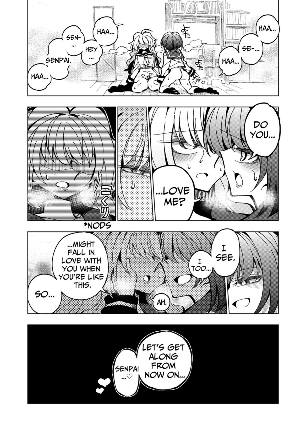 [7 Colored LED (Nekonso)] Shizuku to Shiori If (Zenpen) -5-ka de Oboeru! Futanari Onanie no Susume | Shizuku & Shiori ~It's Up to Me To Service Futanari-modified Senpai!~ [Pink Glass TL]