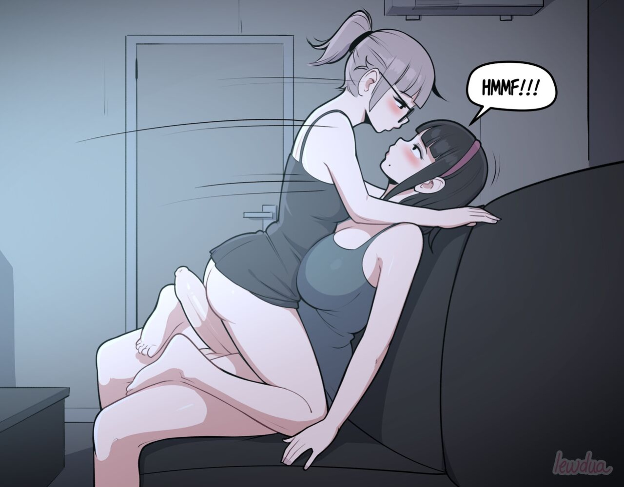 [Lewdua] Alison Watching Movie At Night