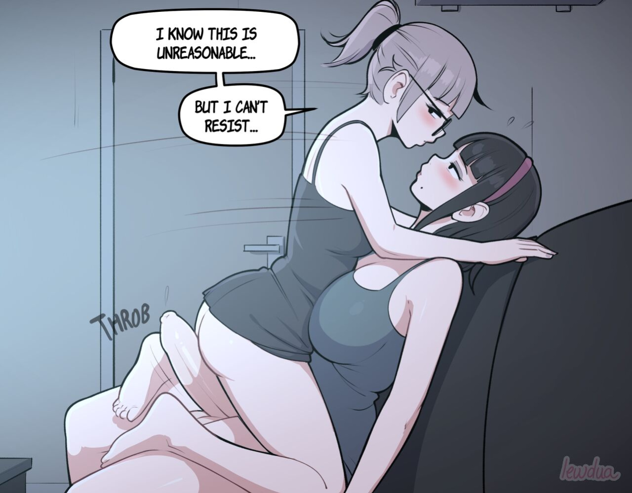 [Lewdua] Alison Watching Movie At Night