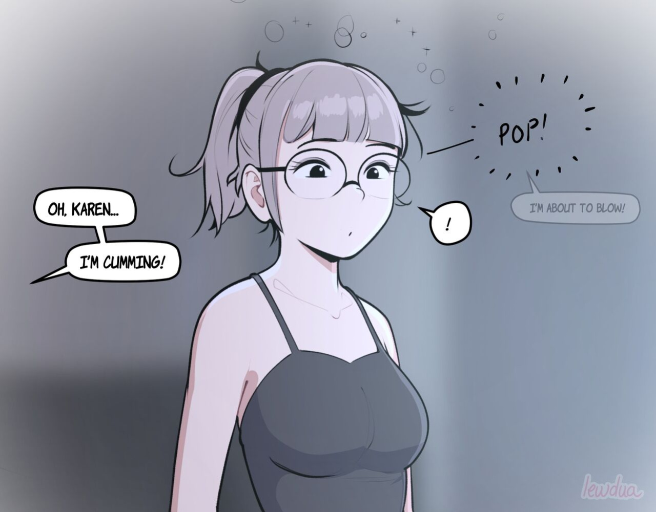 [Lewdua] Alison Watching Movie At Night