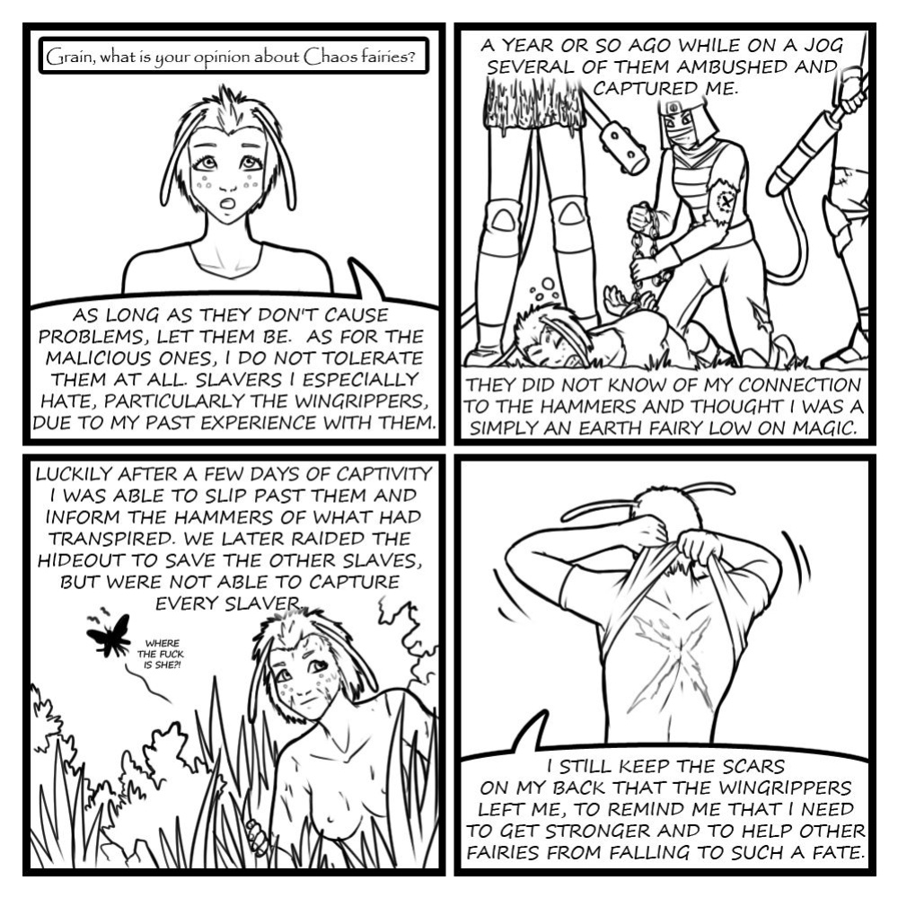 [Eldrik] Fairies vs Tentacles - Character Questions
