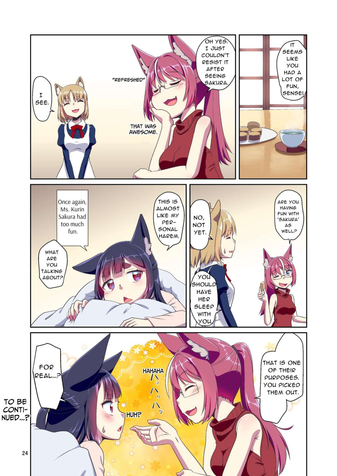 [Fumotonoya (Fumotono Mikoto)] Me ga Sametara Kemomimi Shoujo ni Natteita Ohanashi 2 | When I Awoke I Had Become An Animal Eared Girl 2 [sins]
