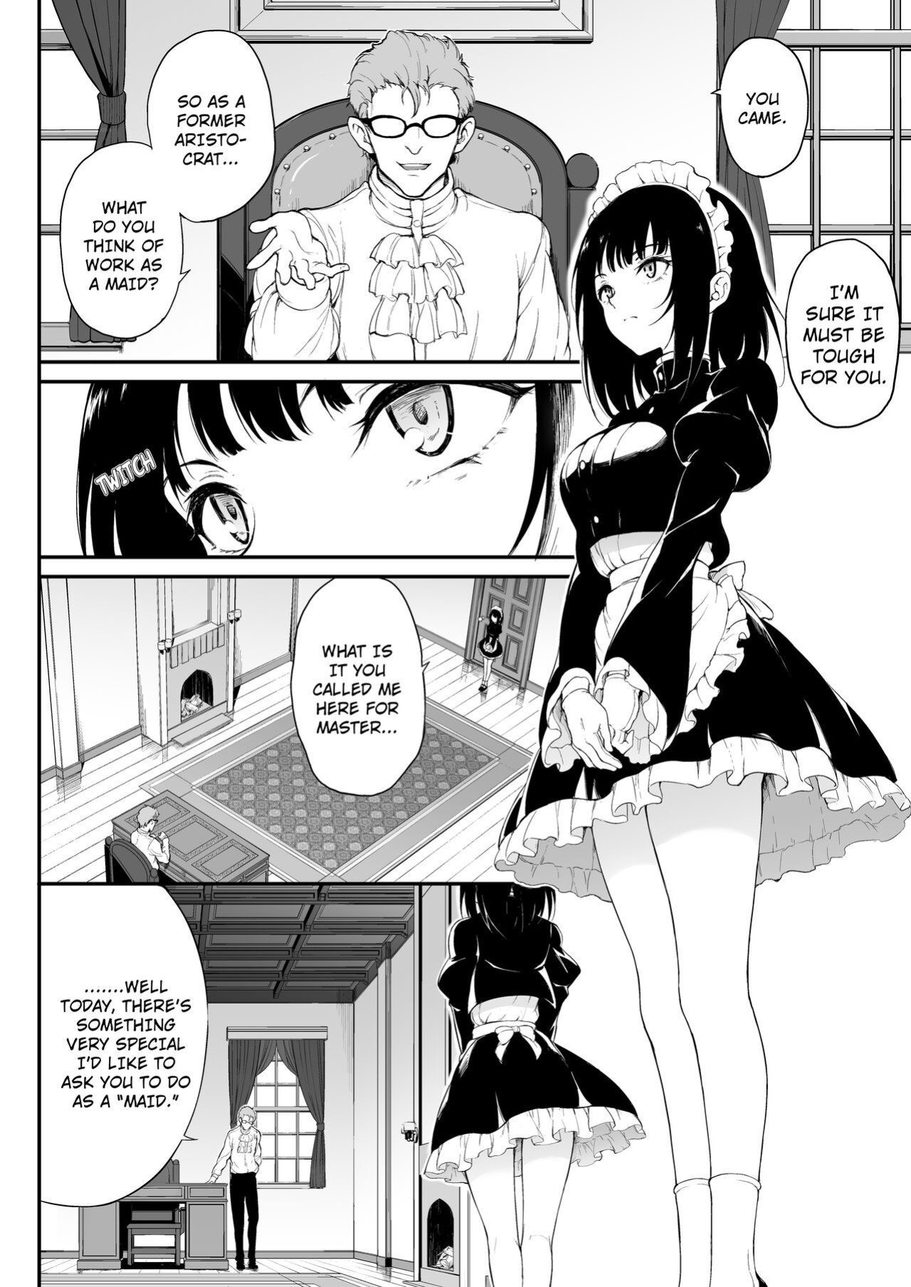 [Kyockchokyock (Kyockcho)] Maid Kyouiku. -Botsuraku Kizoku Rurikawa Tsubaki-