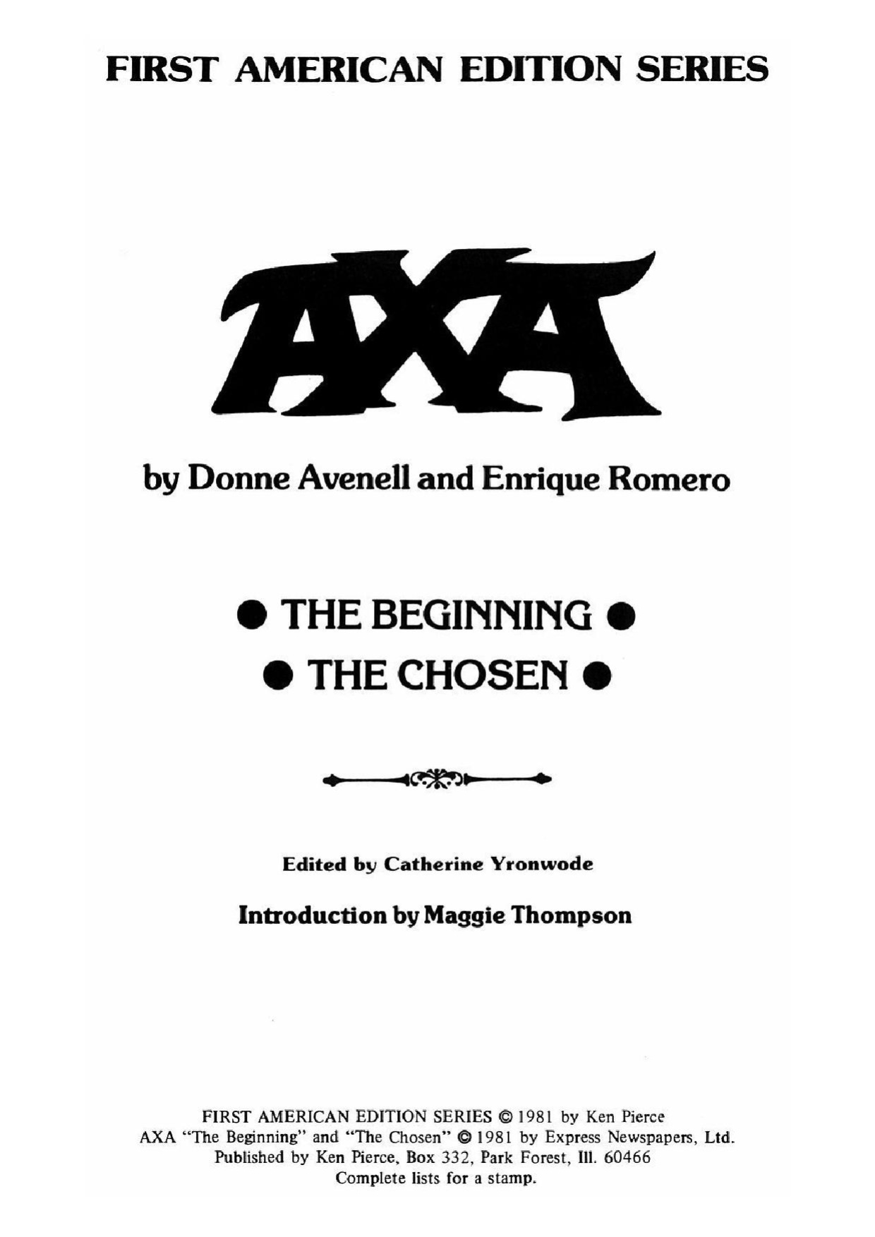[Romero] Axa 01 (The Beginning - The Chosen)