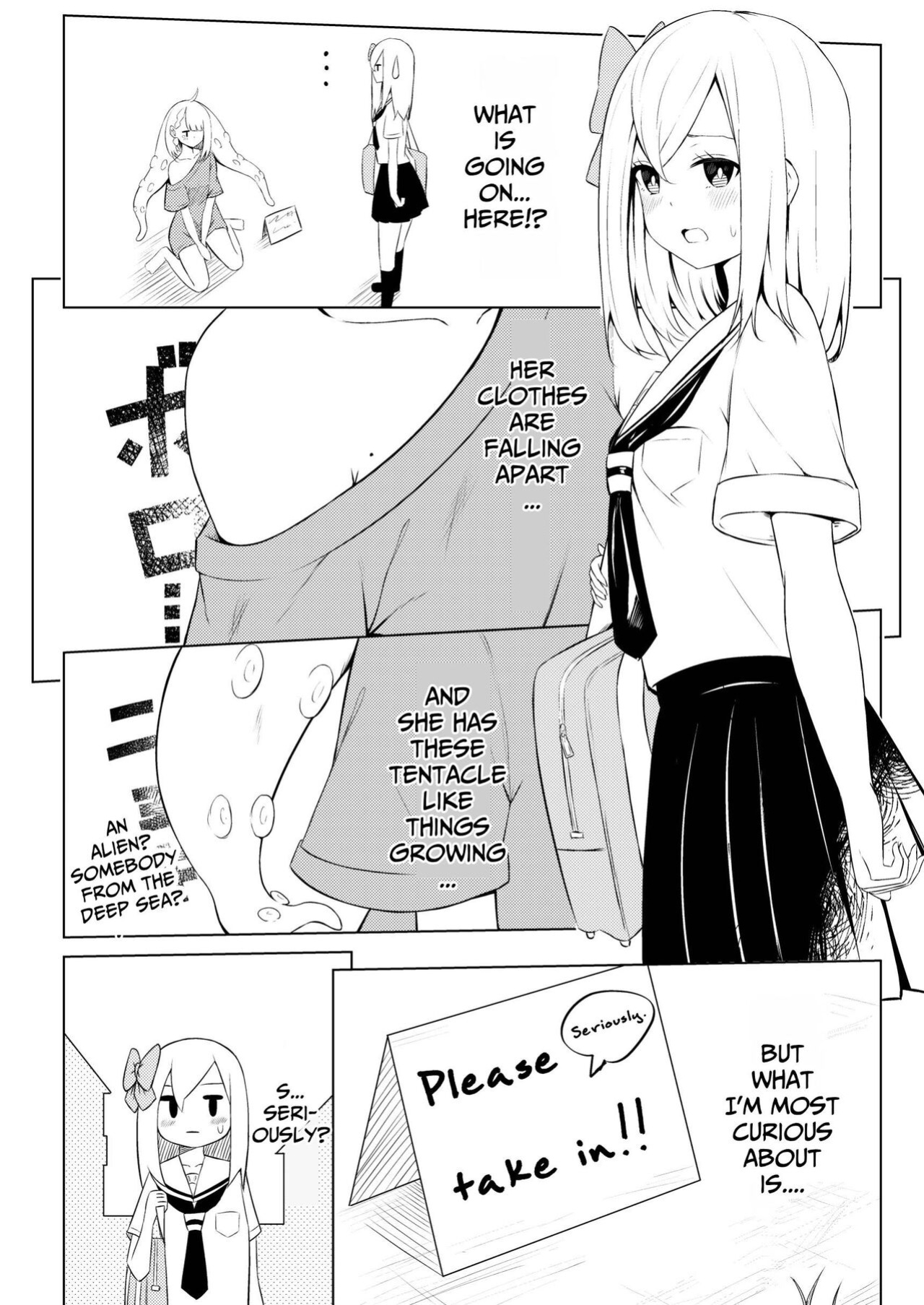 [Sakura Yuu] Syokusyu Syouzyo Hiro I Masi Ta. | I Picked Up A Tentacle Girl. [BlinkT]