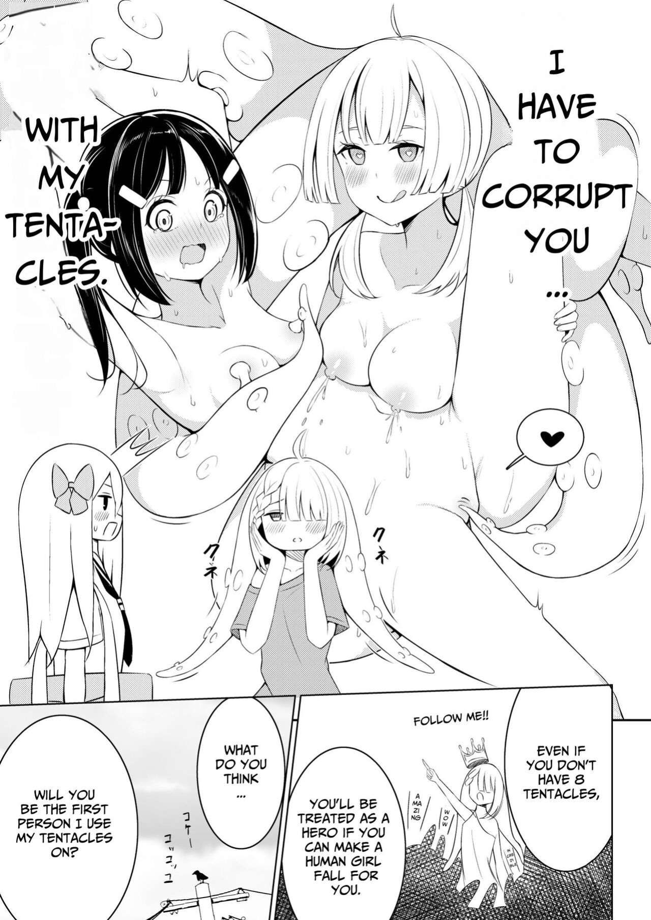 [Sakura Yuu] Syokusyu Syouzyo Hiro I Masi Ta. | I Picked Up A Tentacle Girl. [BlinkT]