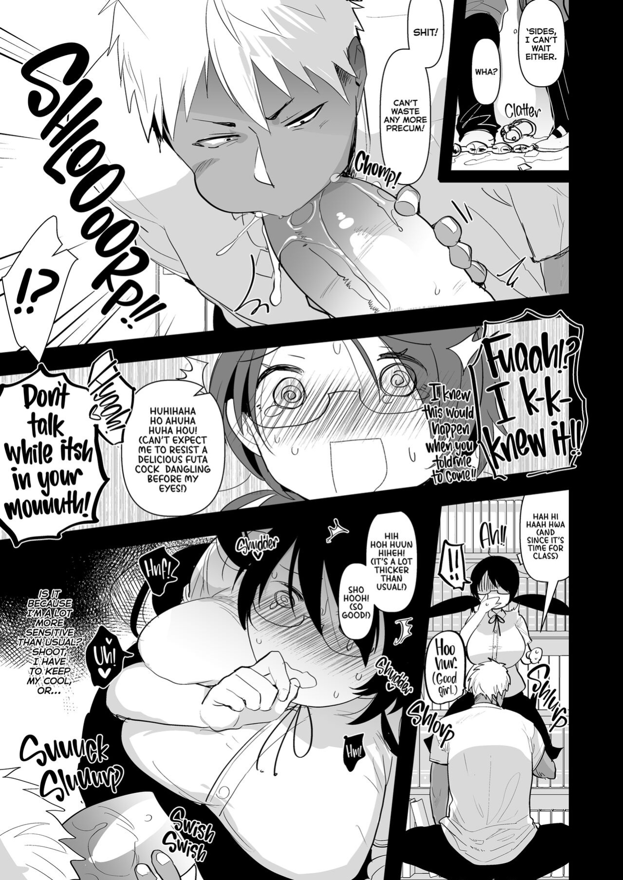 [Aimaitei (Aimaitei Umami)] Yarichin (Moto) no Ore ga Jimi de Otonashii Kanojo (Kyonyuu) no Futanari Dekachin ni Dohamari Shiteru Hanashi | My Womanizing Days Are Over! Now I’m All About Her Futa Cock