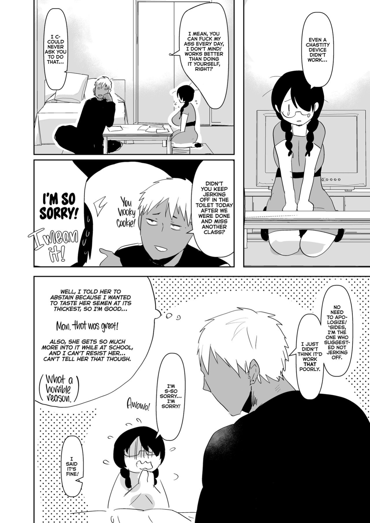 [Aimaitei (Aimaitei Umami)] Yarichin (Moto) no Ore ga Jimi de Otonashii Kanojo (Kyonyuu) no Futanari Dekachin ni Dohamari Shiteru Hanashi | My Womanizing Days Are Over! Now I’m All About Her Futa Cock