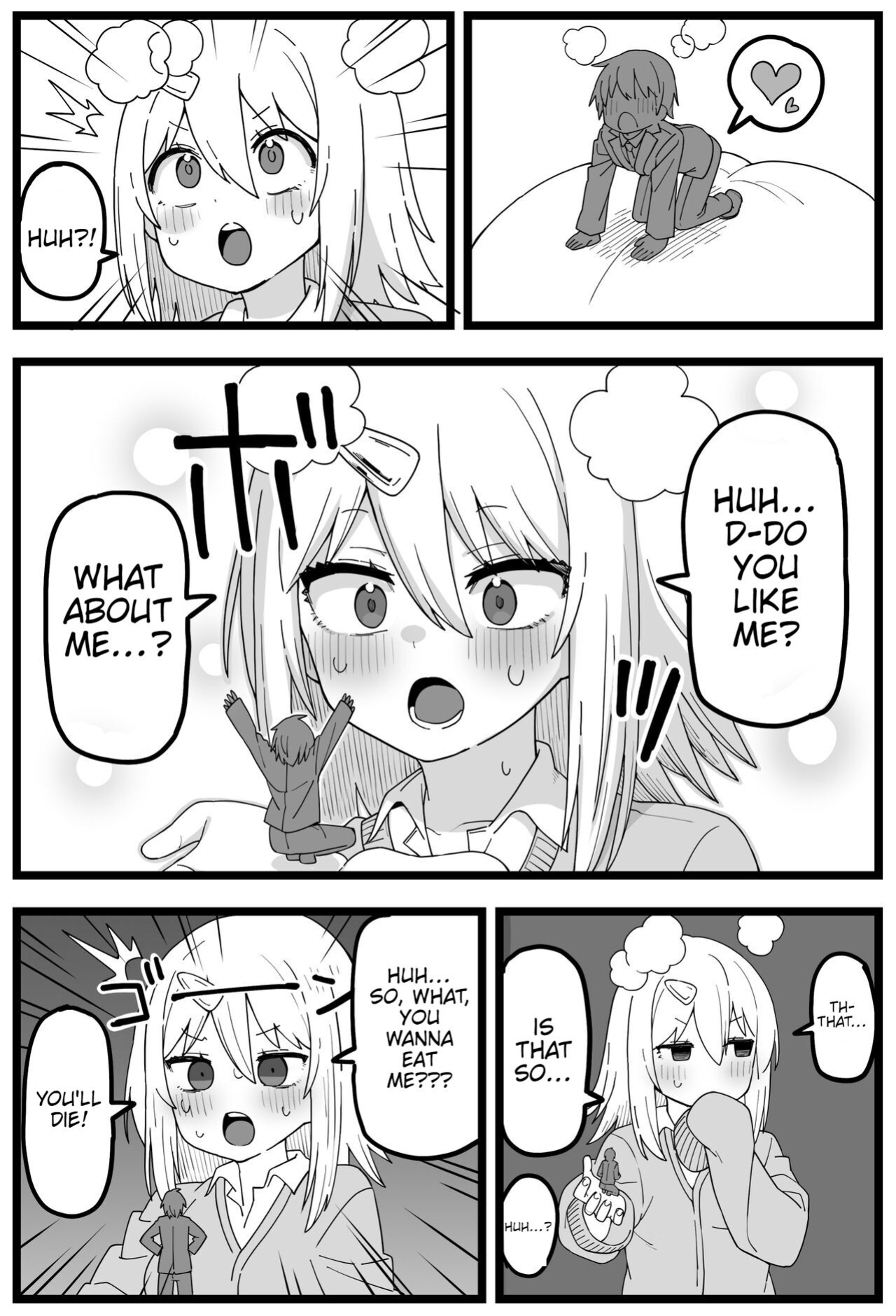 [Shiheki] Sugoi Dekai Classmate ni Butsuriteki ni Taberareru Manga | The Manga about Being Physically Eaten by a Giant Classmate (Size fetish)