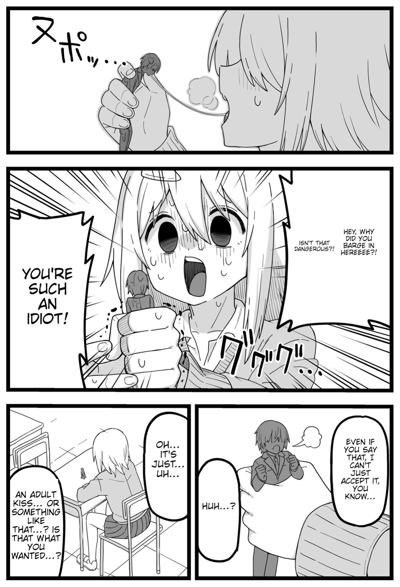 [Shiheki] Sugoi Dekai Classmate ni Butsuriteki ni Taberareru Manga | The Manga about Being Physically Eaten by a Giant Classmate (Size fetish)
