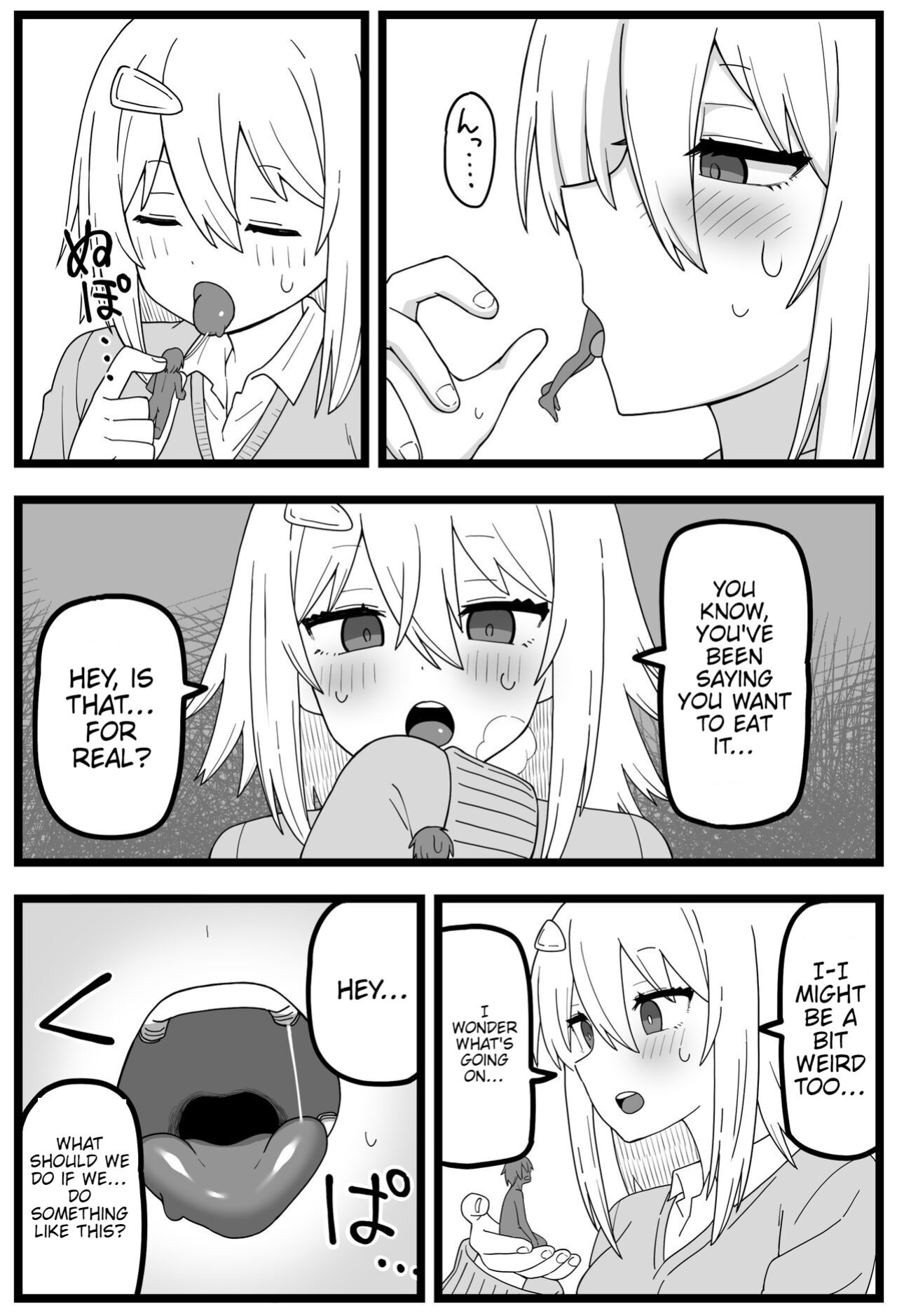 [Shiheki] Sugoi Dekai Classmate ni Butsuriteki ni Taberareru Manga | The Manga about Being Physically Eaten by a Giant Classmate (Size fetish)