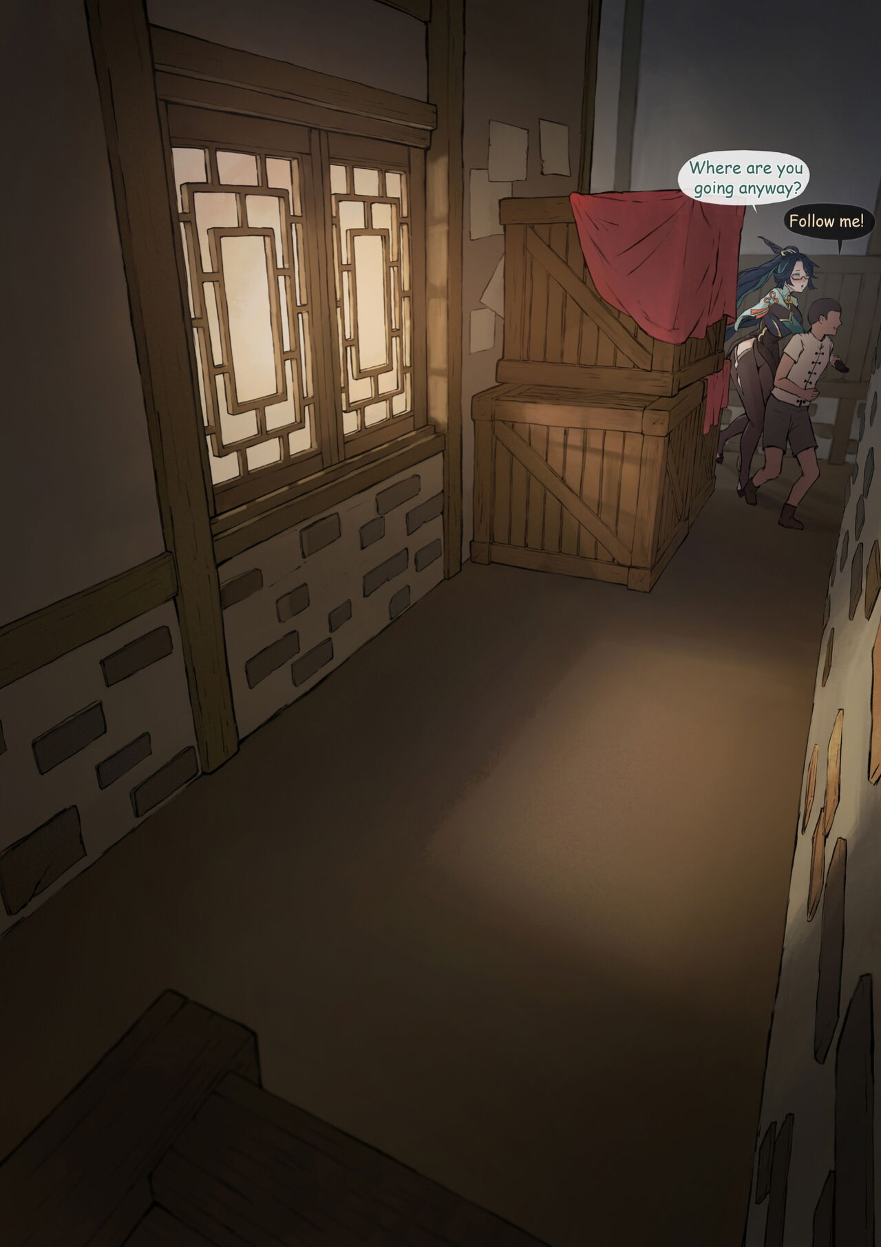 [Frozenspiderlily][Frzspiderlily] Xianyun - Back alley(text) | 閑雲 - 后巷 (Genshin Impact) [无修]
