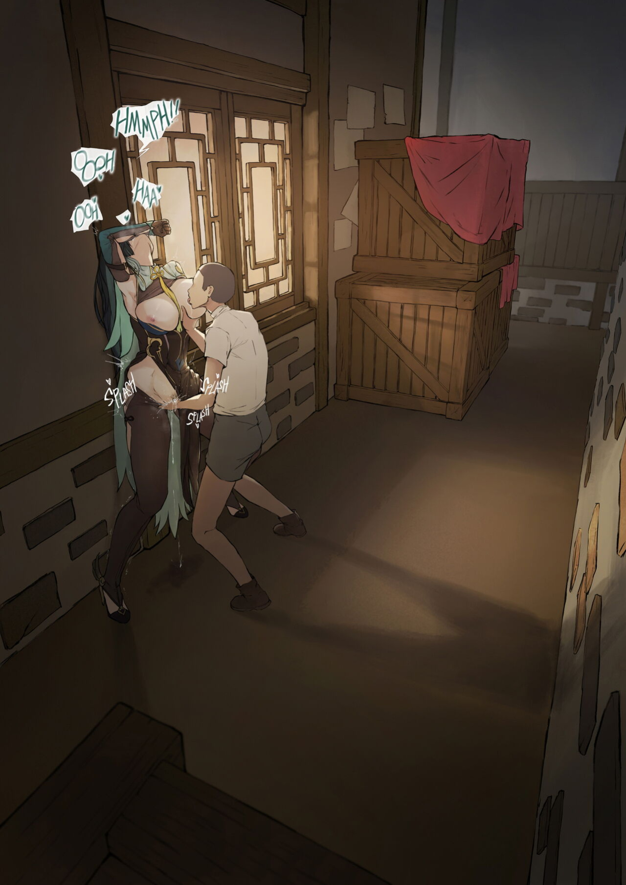 [Frozenspiderlily][Frzspiderlily] Xianyun - Back alley(text) | 閑雲 - 后巷 (Genshin Impact) [无修]