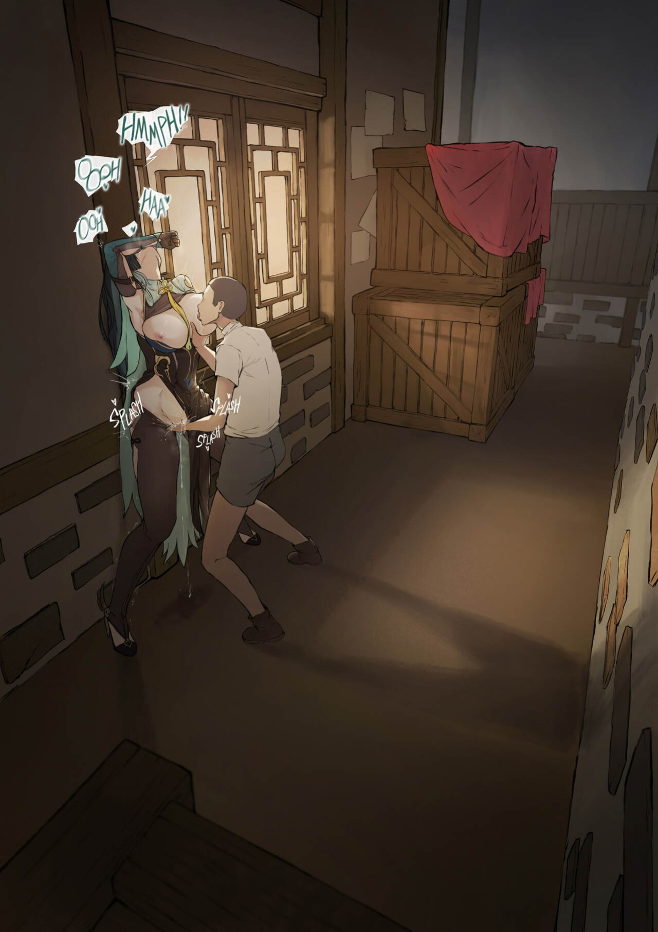 [Frozenspiderlily][Frzspiderlily] Xianyun - Back alley(text) | 閑雲 - 后巷 (Genshin Impact) [无修]