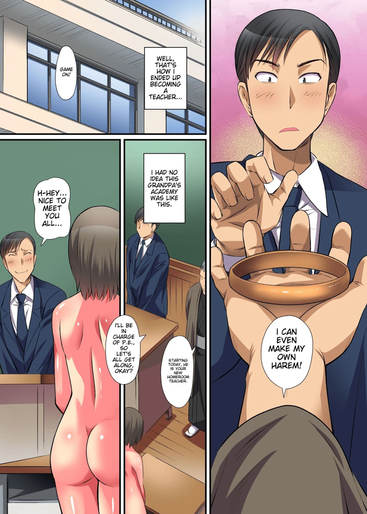 [NCP (Anmitsu Sou)] Saimin Harem Kyoushi Seikatsu ~Zenin Zenra no Joshi Seito ni Itsudemo Dokodemo Namahame Namadashi OK na Gakuen~ | Life as Hypnotist Teacher ~ Cum in Any Student You Want ~ [yunarukamimakotoyuki] [MTL]