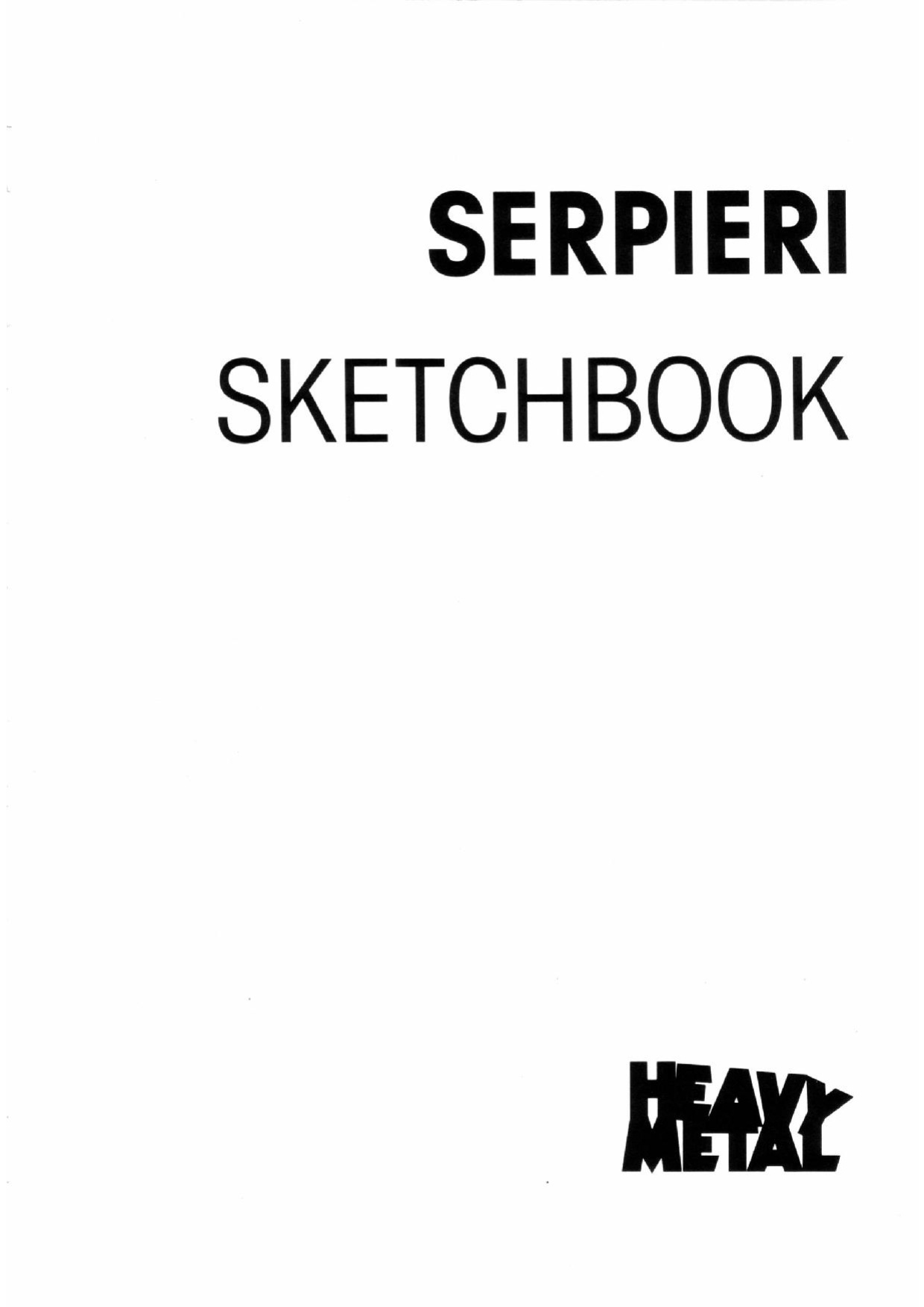 [Paolo Eleuteri Serpieri] Sketchbook