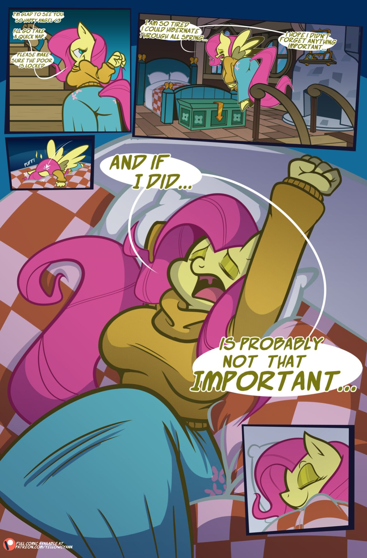 Fluttershy's Overtime [YellowCyann]